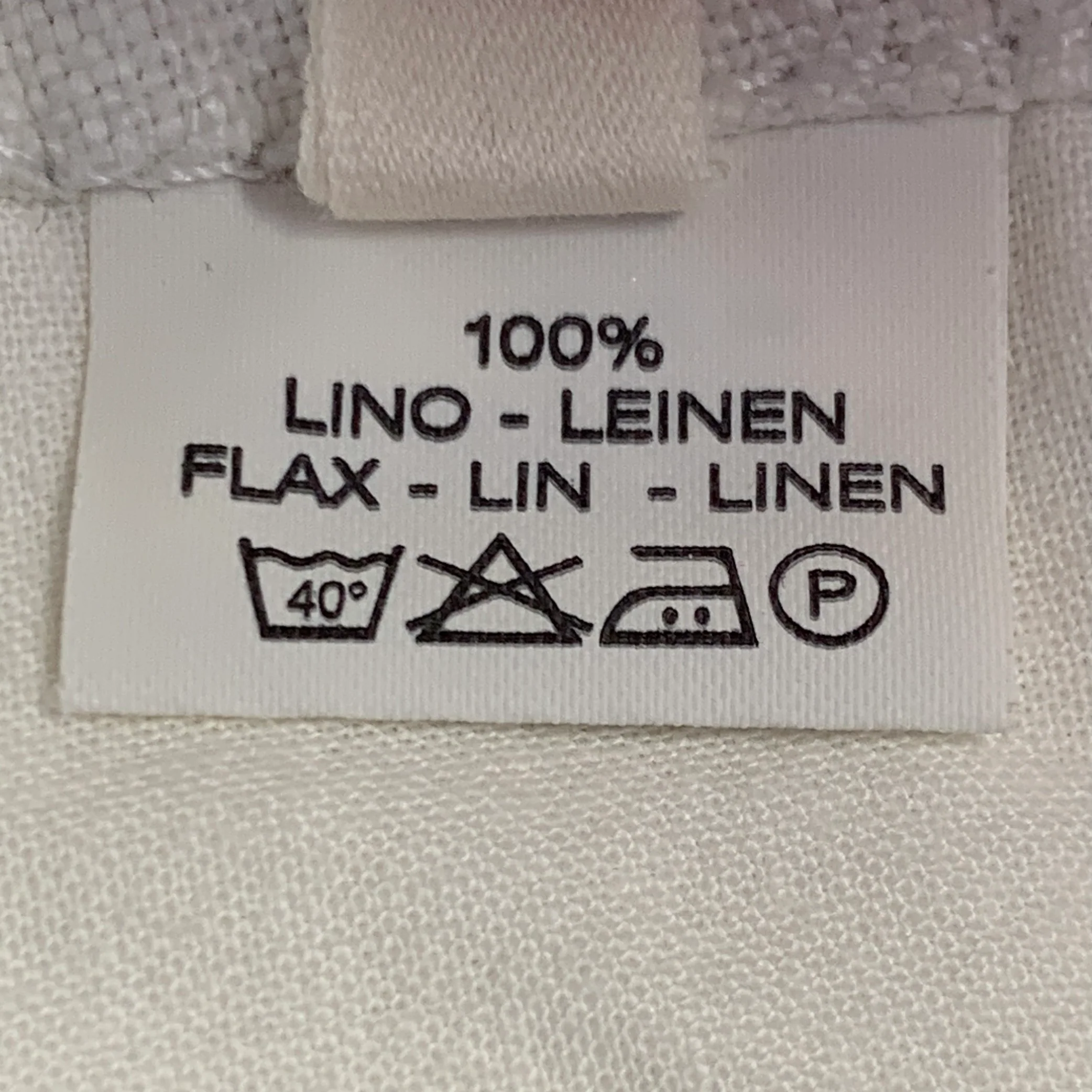 120% LINO Size 6 Silver White Linen Zip Fly Shorts - Image 5