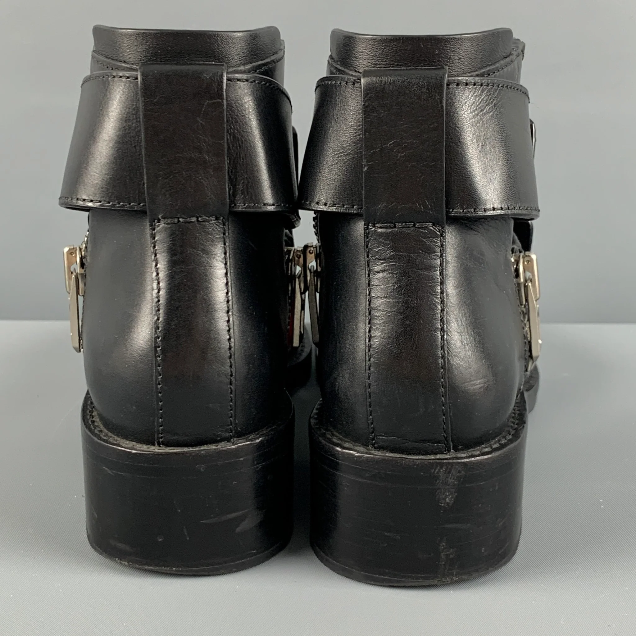 3.1 PHILLIP LIM Size 8 Black Cut Out Boots - Image 3