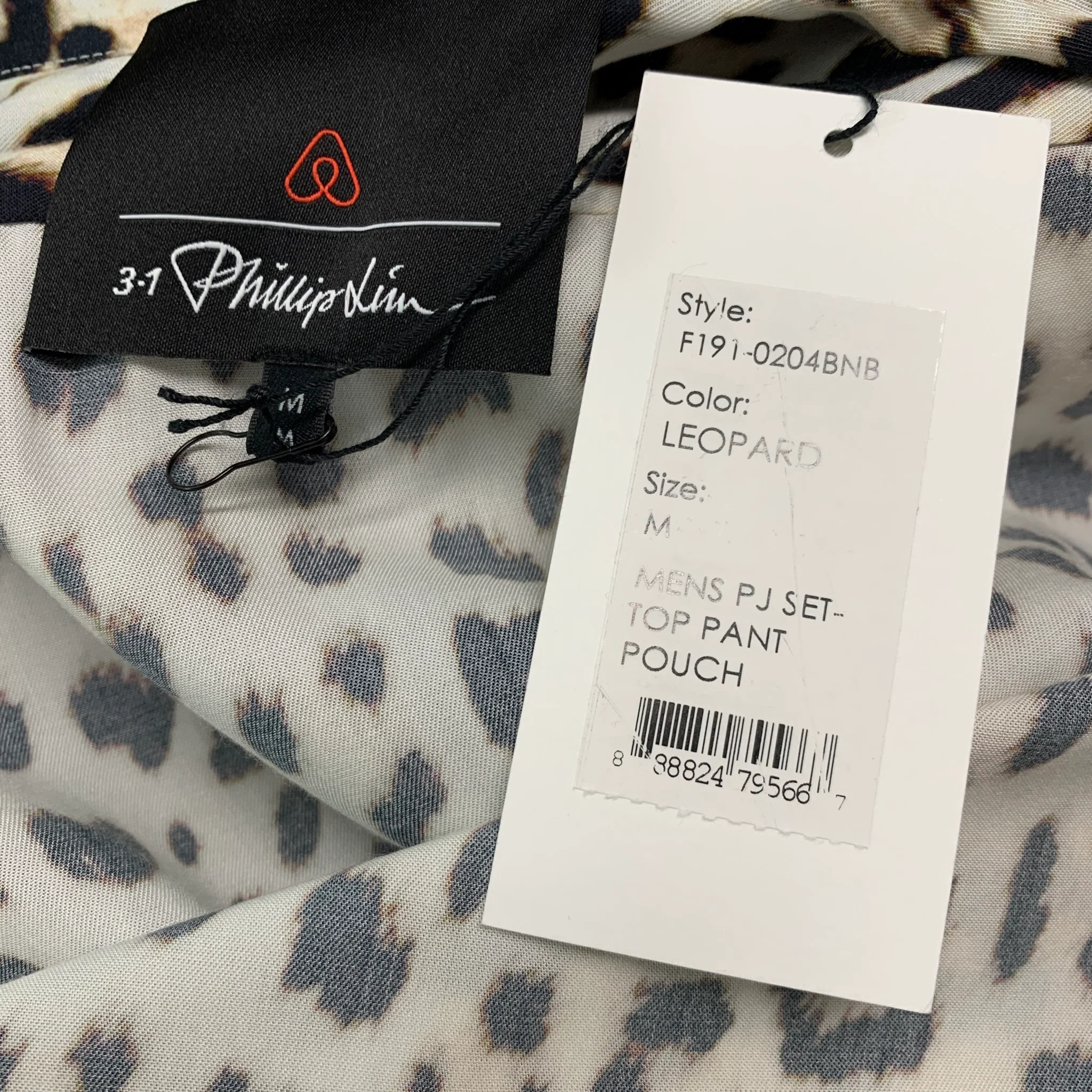 3.1 PHILLIP LIM Size M White Black Animal Print Pajama Set - Image 7