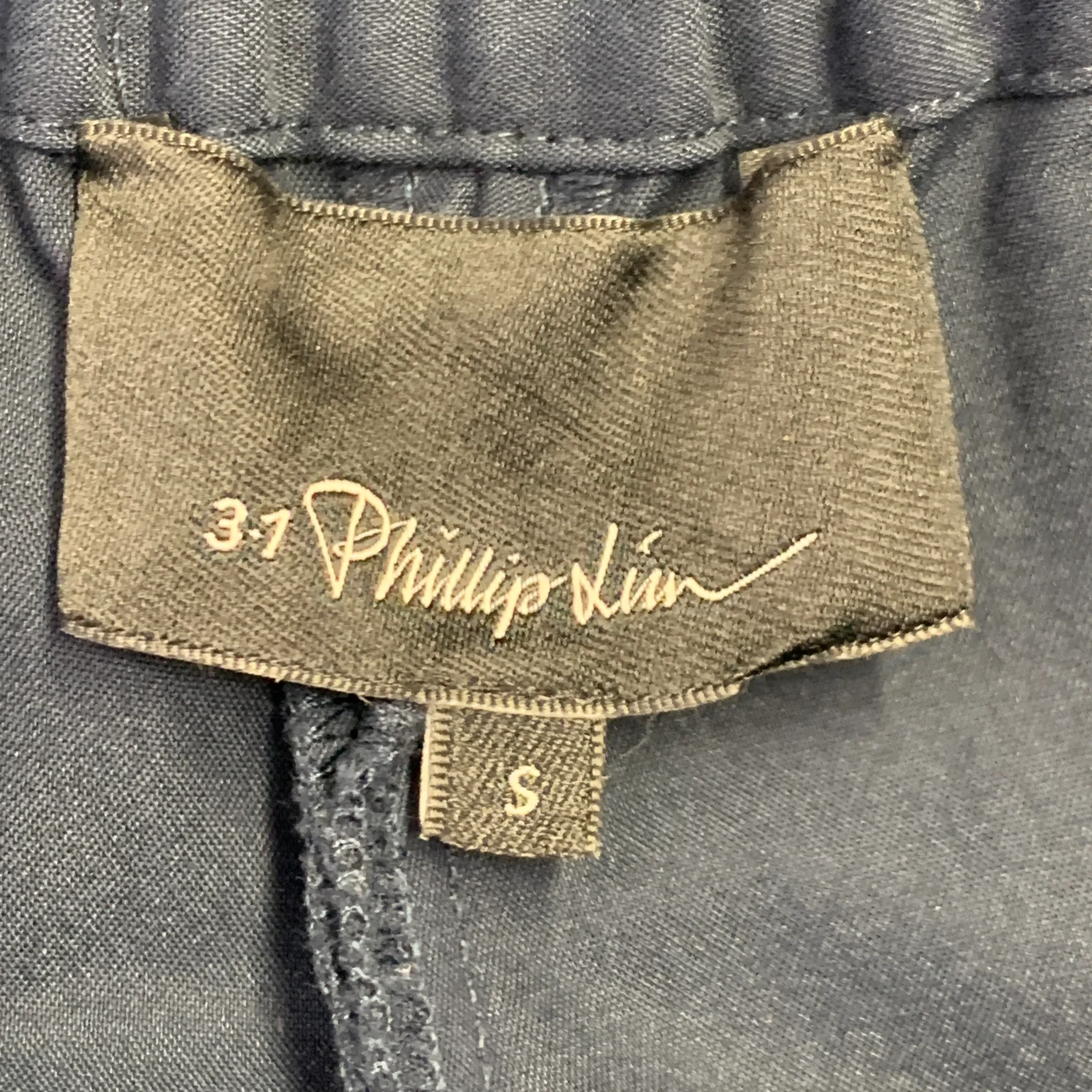 3.1 PHILLIP LIM Size S Navy Nylon Blend Drawstring Casual Pants - Image 3