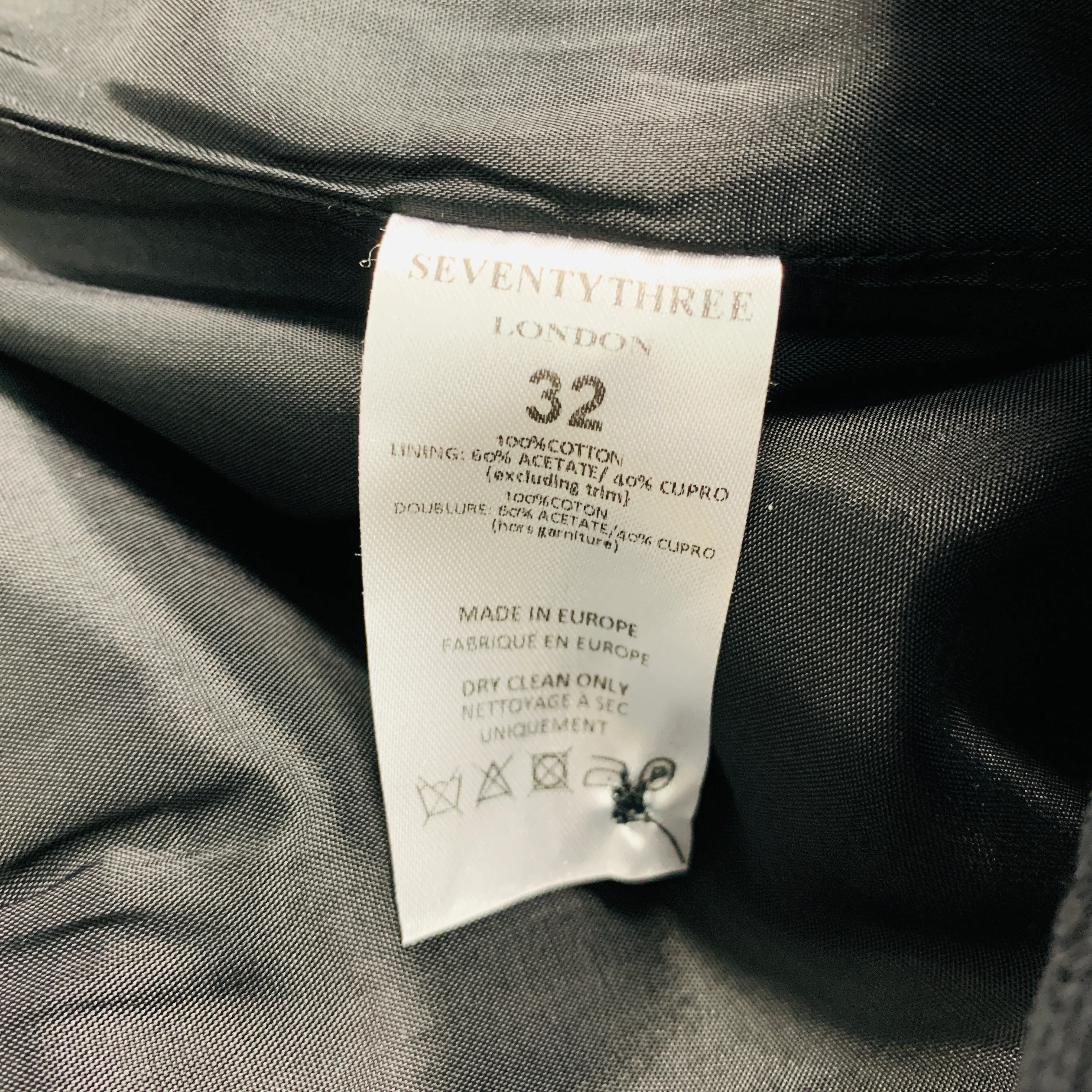 73 LONDON Size 32 Black Corduroy Cotton Boot Cut Casual Pants - Image 6