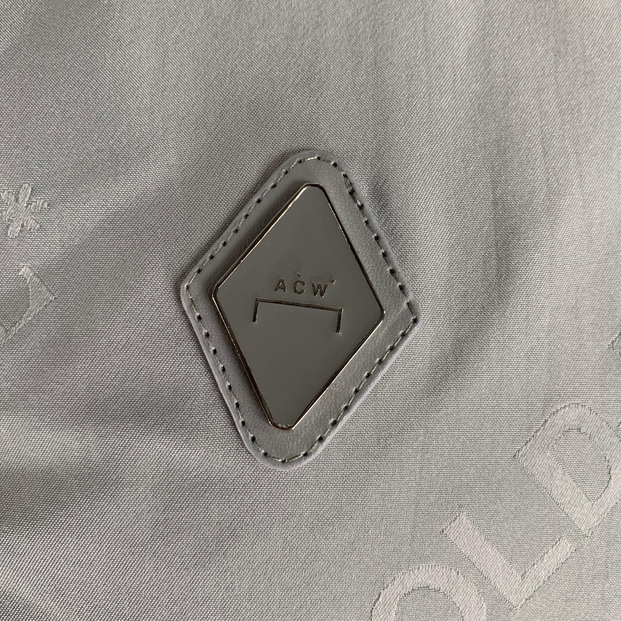 A-COLD-WALL Size M Grey Monogram Polyamide Pop-Over Short Sleeve Shirt - Image 2