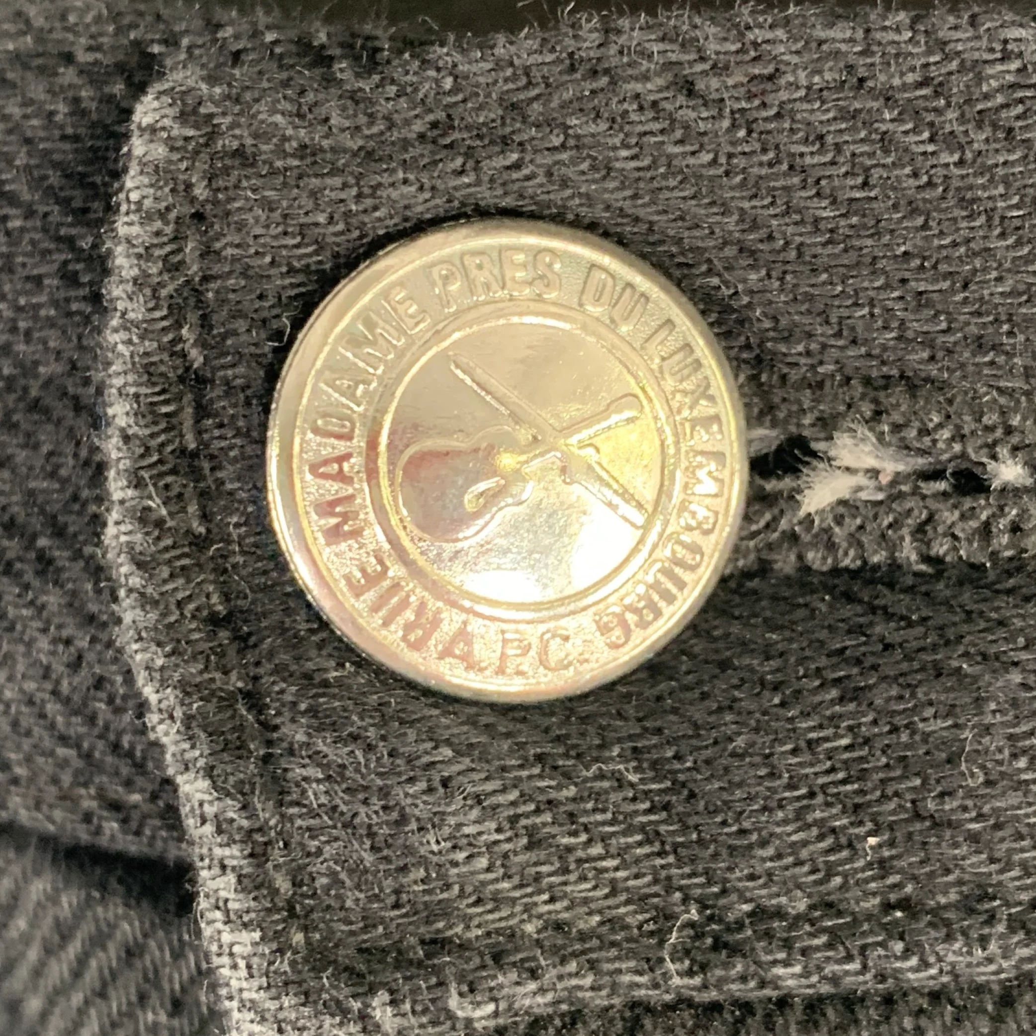 A.P.C. Size 31 Black Solid Cotton Blend Button Fly Jeans - Image 2