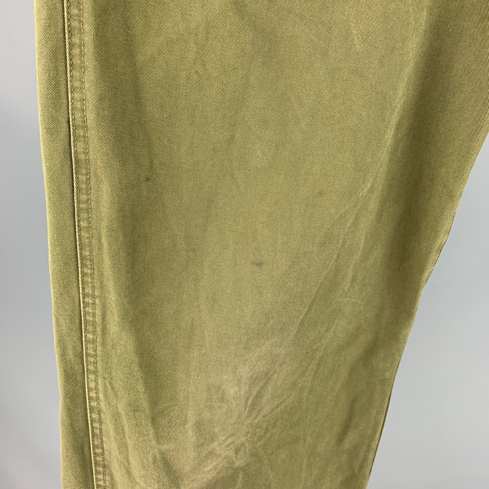 A.P.C. Size 34 Green Cotton Jean Cut Casual Pants - Image 8