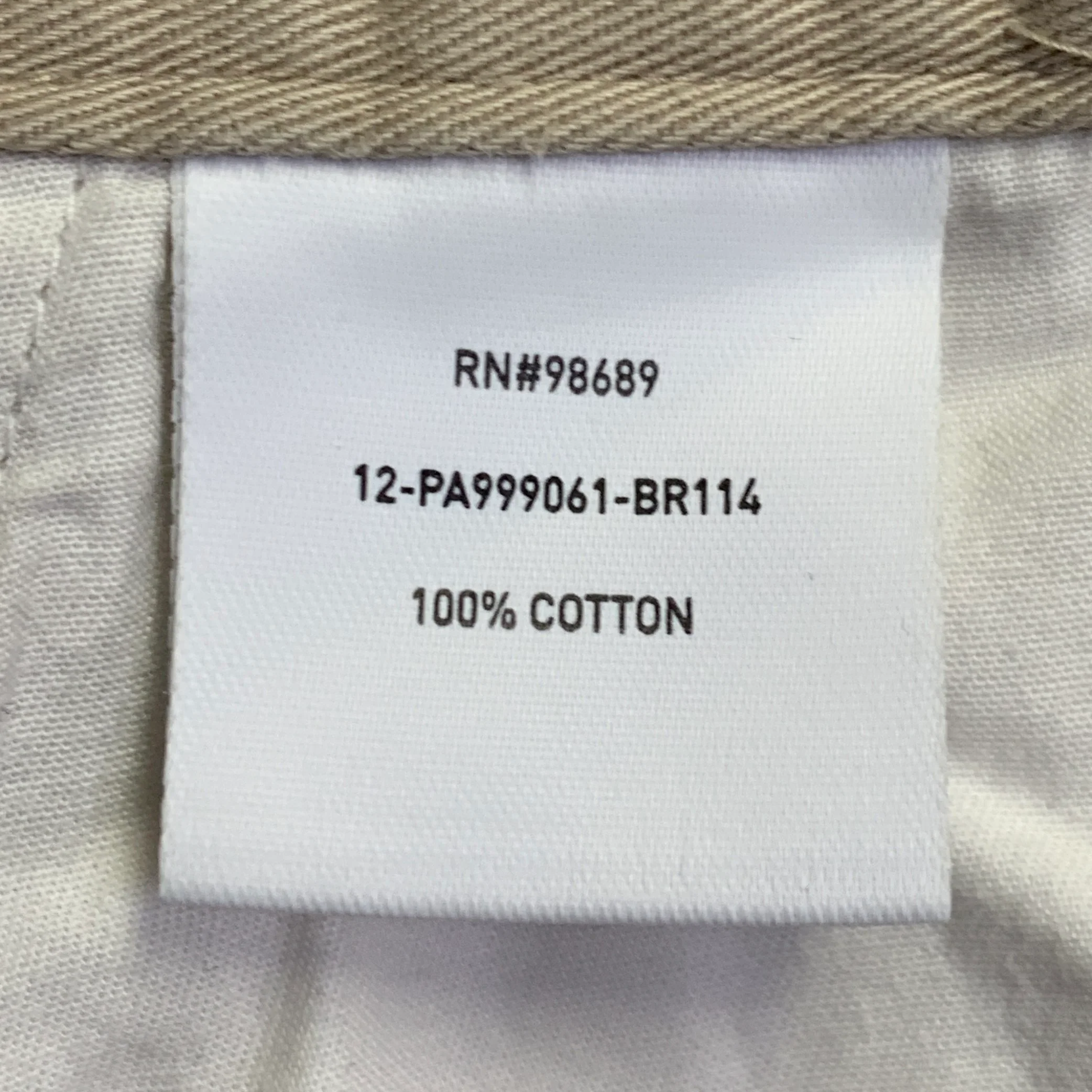 TOOD SNYDER Size 38 Beige Twill Cotton Pleated Side Tabs Casual Pants - Image 10