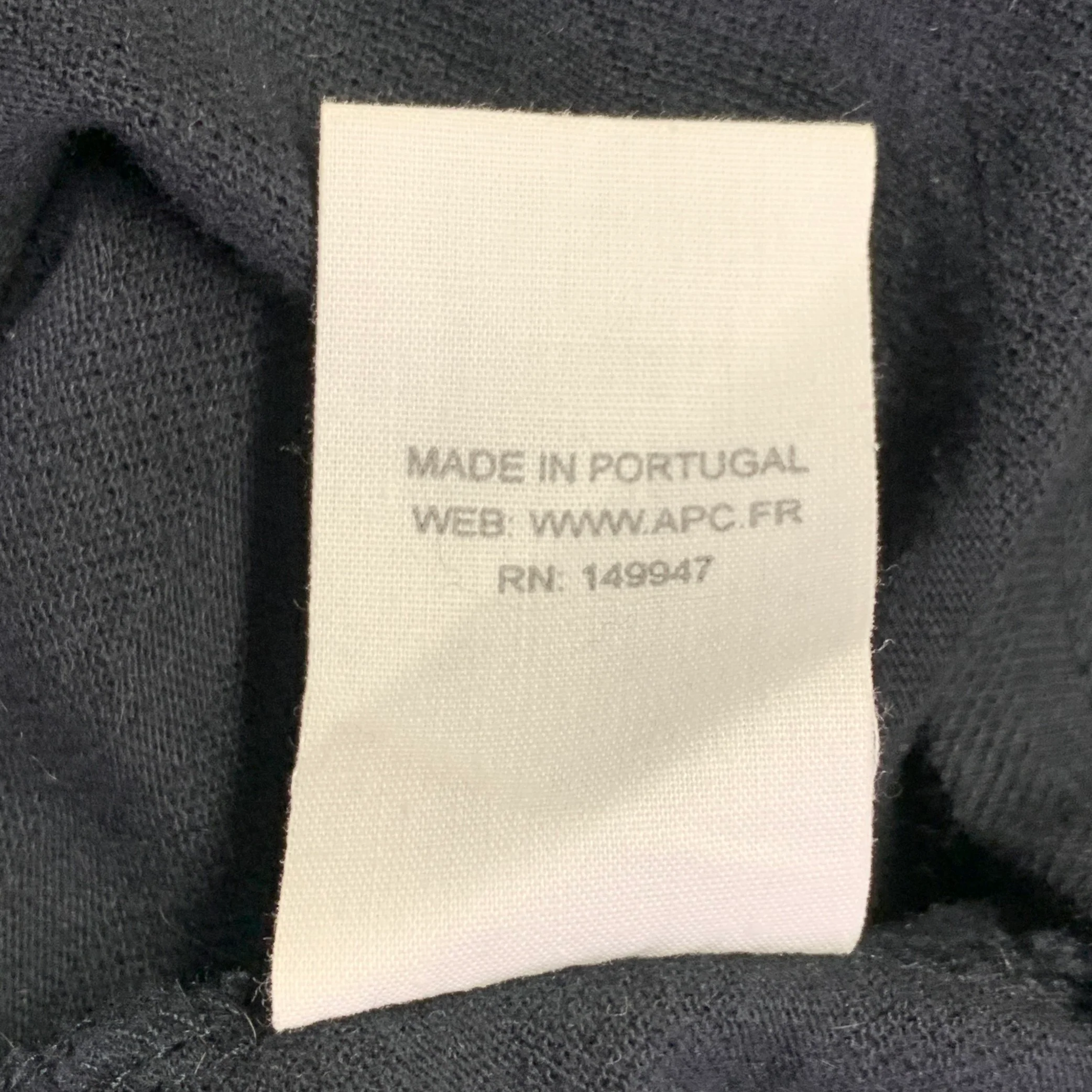 A.P.C. Size M Navy Stripe Cotton Cashmere Crew Neck T-shirt - Image 6