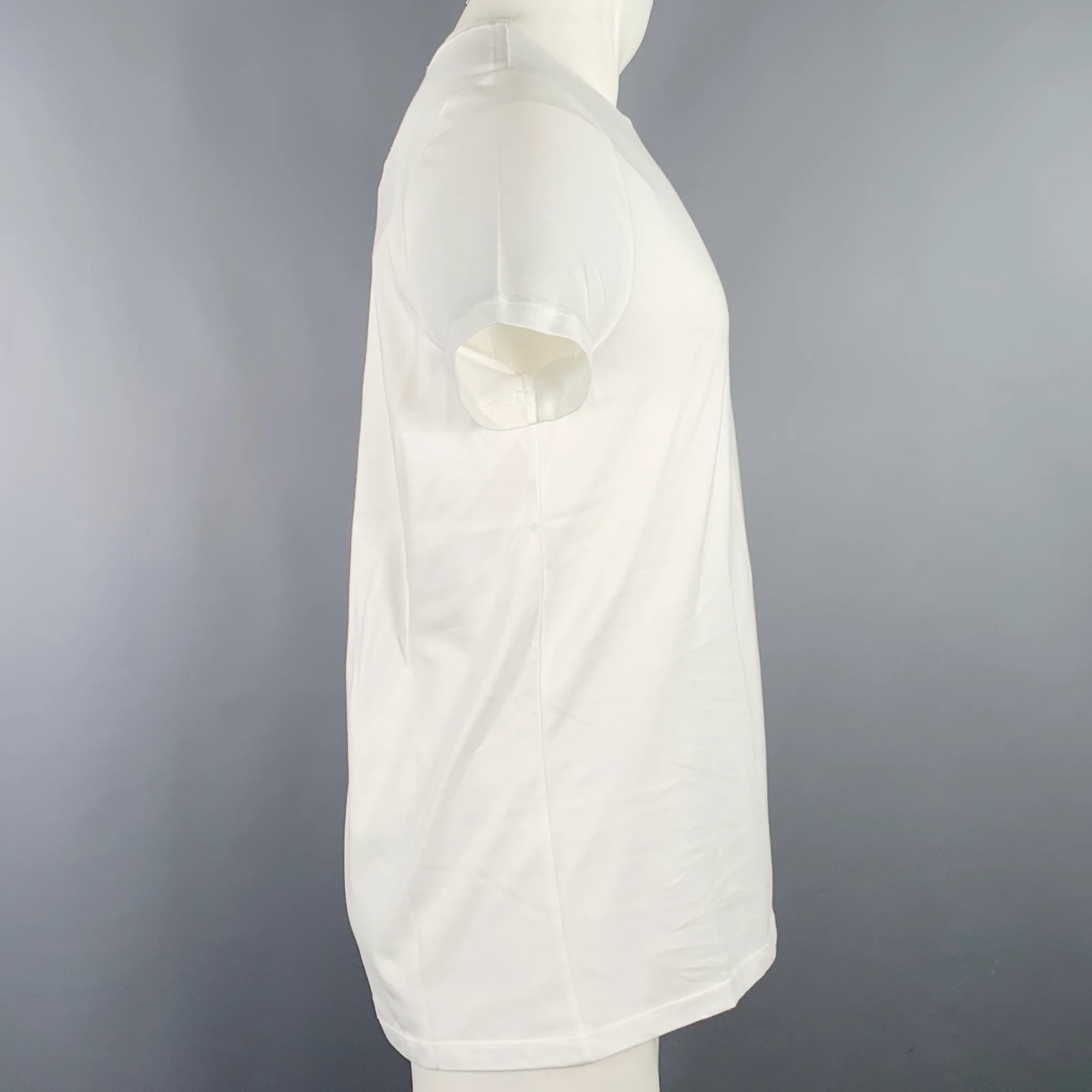 A.P.C. x KID CUDI Size M Dream On White Embroidery Cotton Crew Neck T-shirt - Image 3