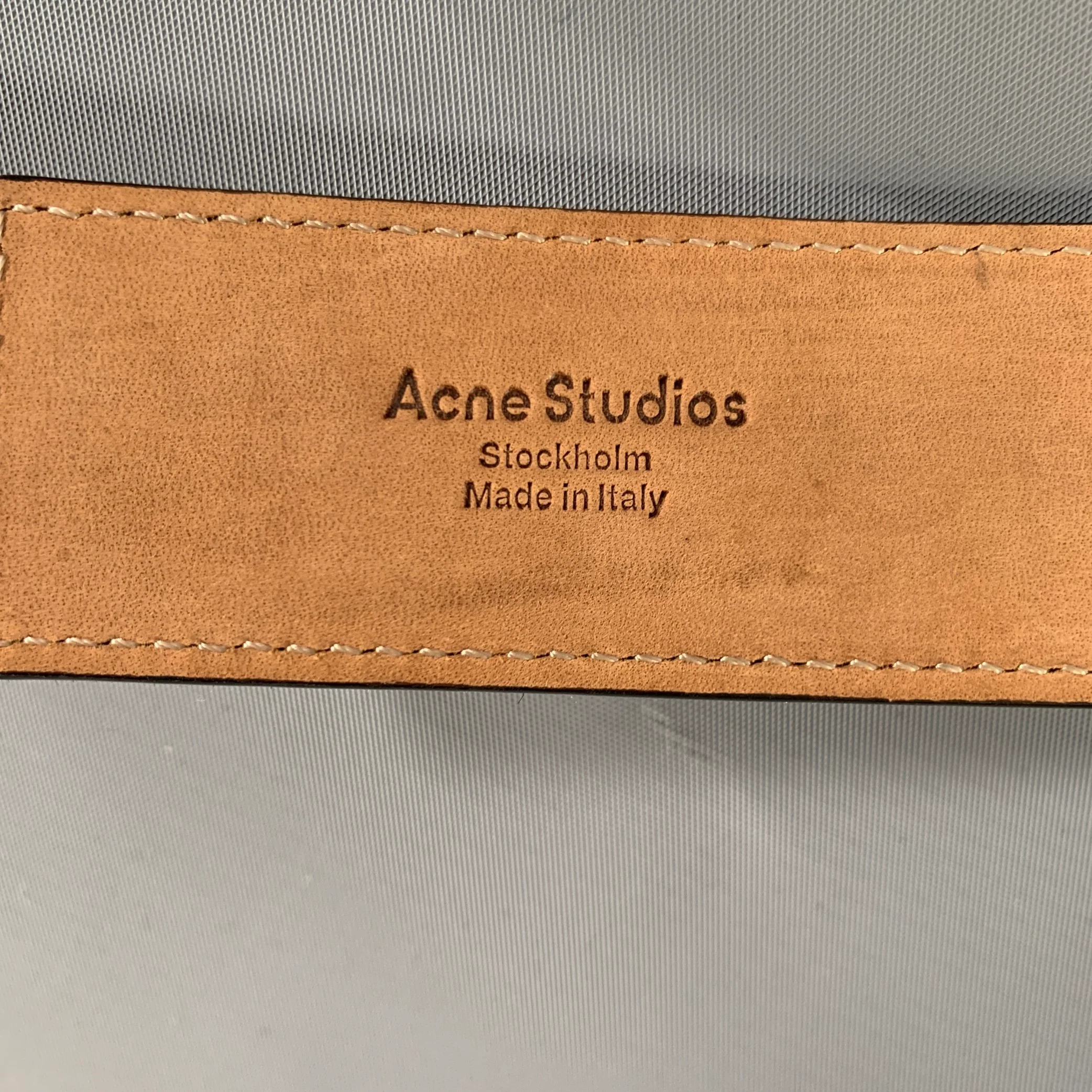 ACNE STUDIOS Brown Black Leopard Pony Leather Belt - Image 9