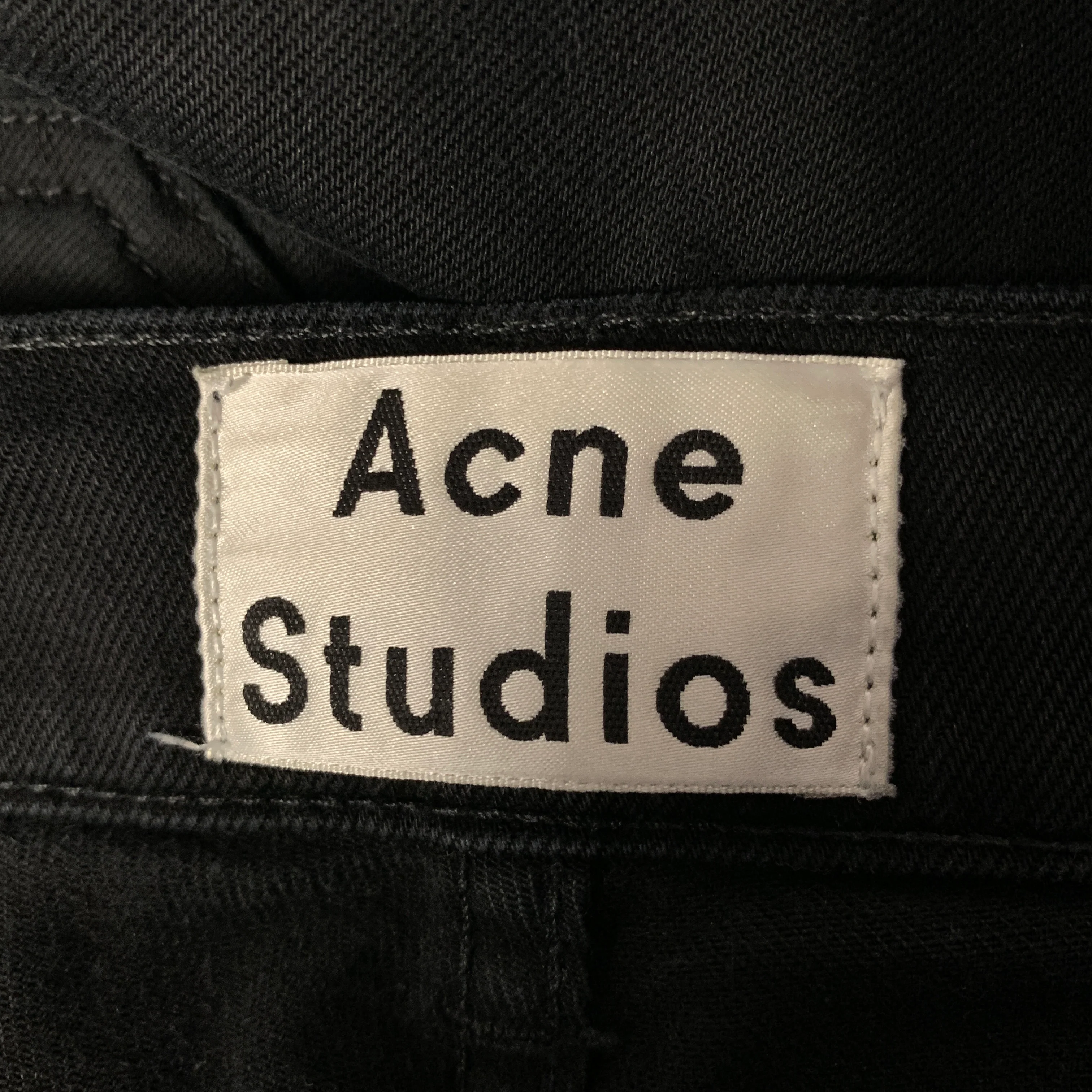 ACNE STUDIOS Size 31 Black Cotton Blend Skinny Jeans - Image 4