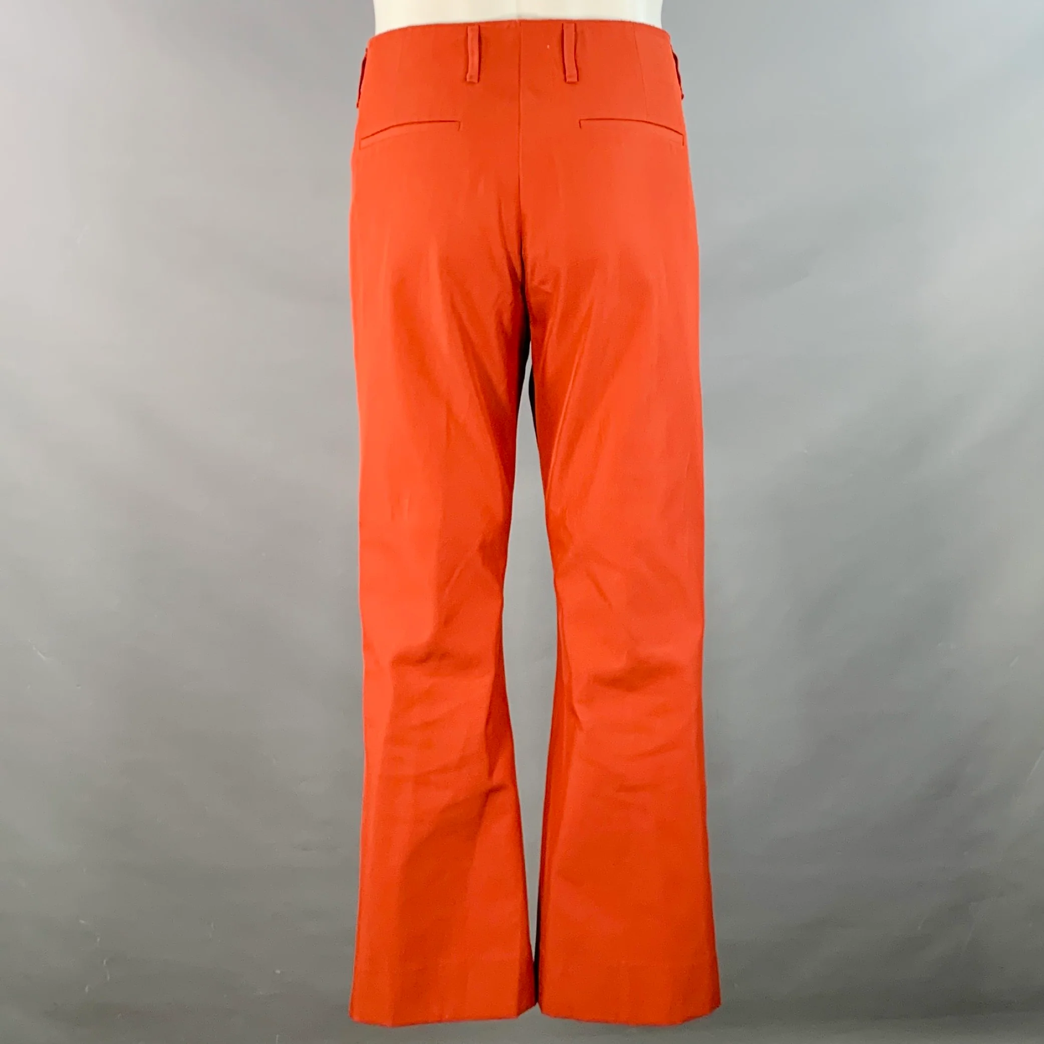 ACNE STUDIOS Size 36 Brick Polyester Cotton Notch Lapel Wide Leg Suit - Image 5