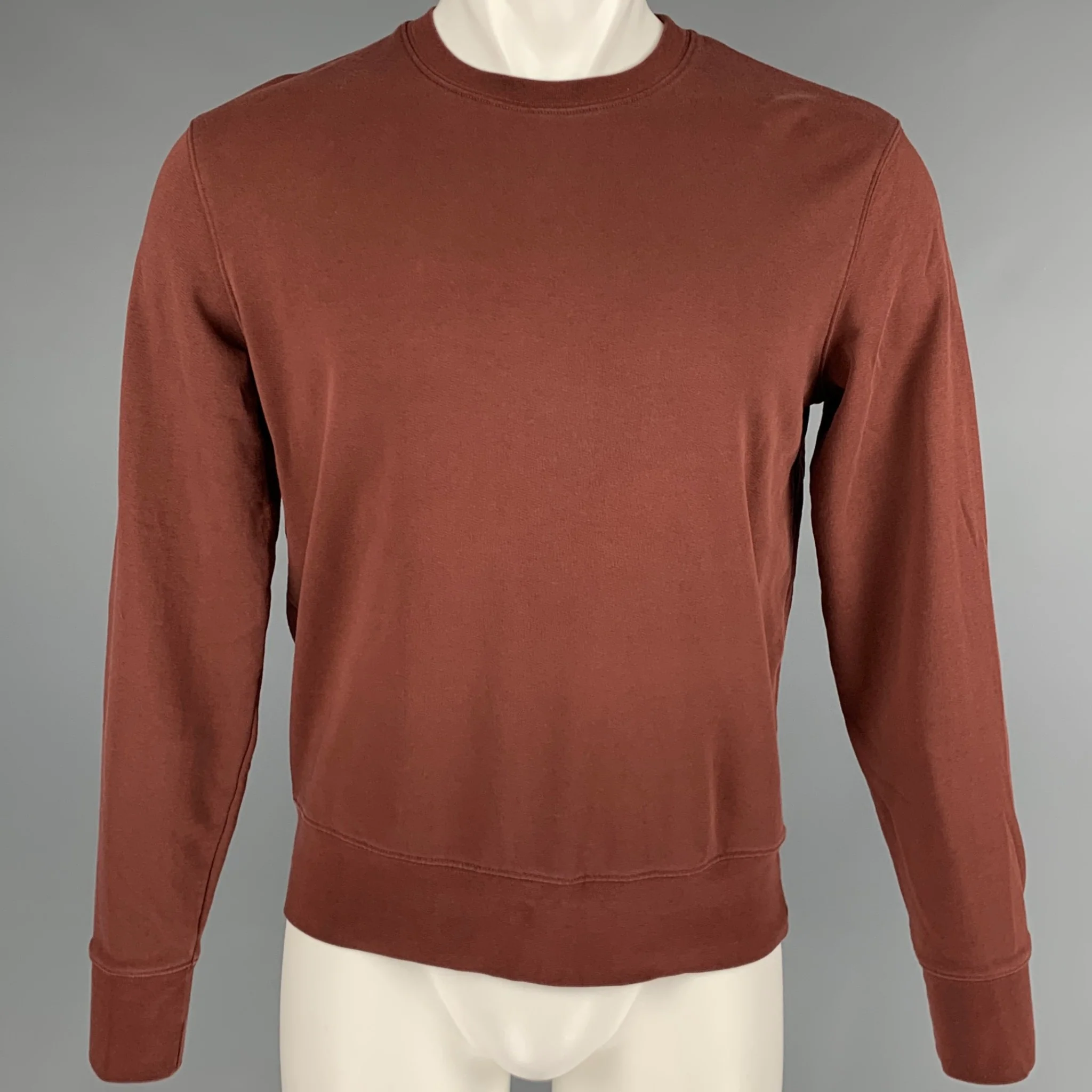 ACNE STUDIOS Size XS Brown Cotton Crew-Neck Sweatshirt