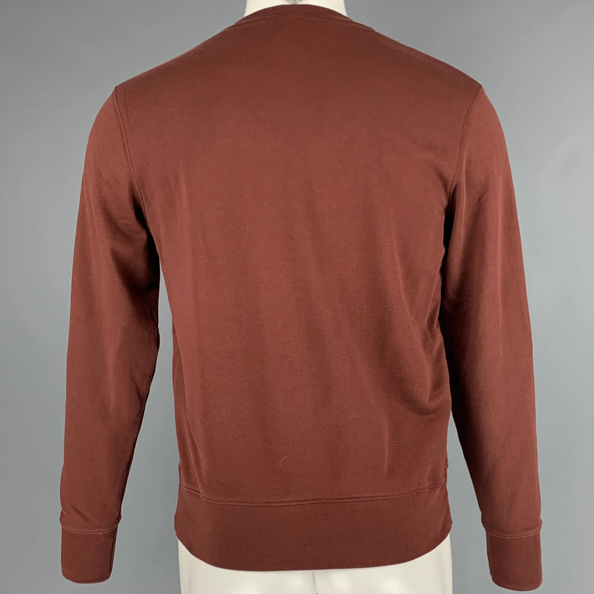 ACNE STUDIOS Size XS Brown Cotton Crew-Neck Sweatshirt - Image 3