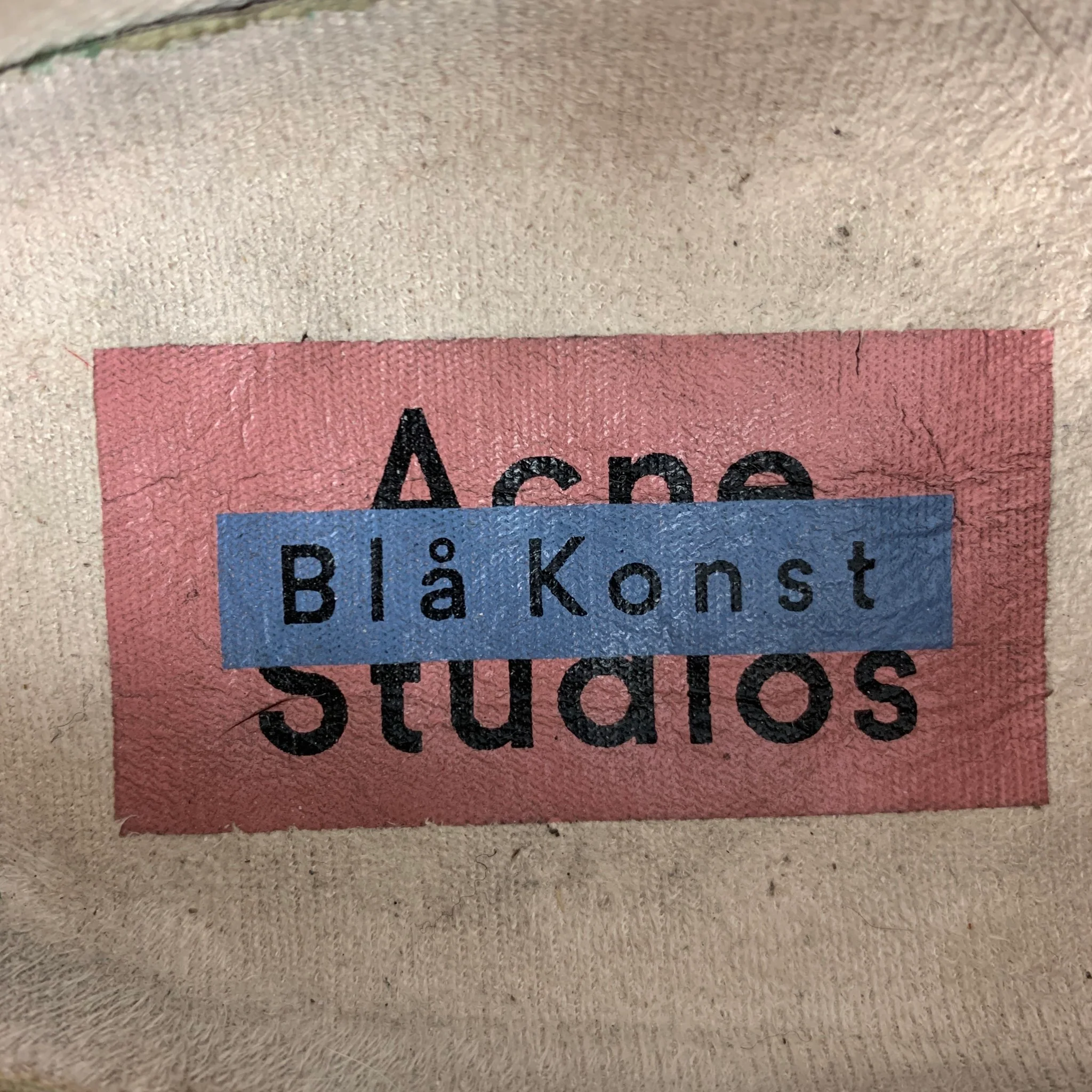 ACNE STUDIOS Size 8 White Canvas Sneakers - Image 7