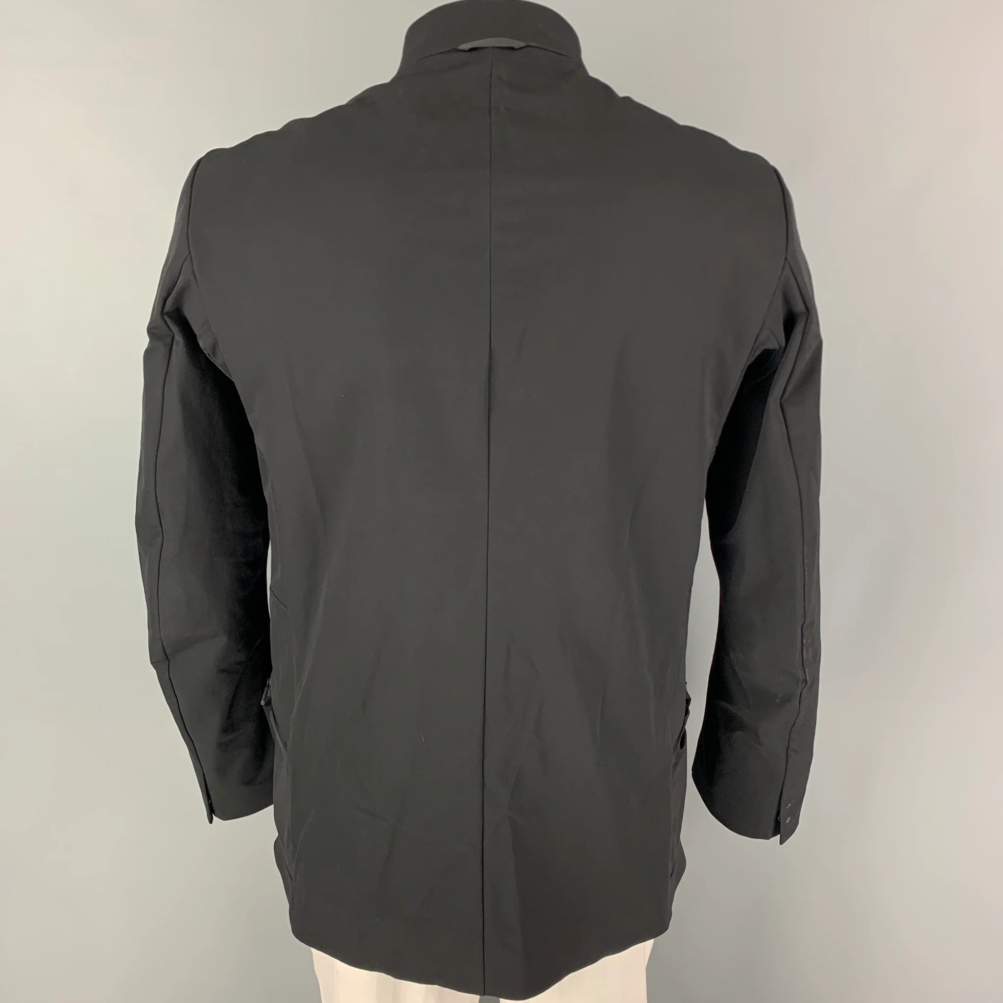 ACRONYM Size L Black Polyester Snaps Jacket - Image 3