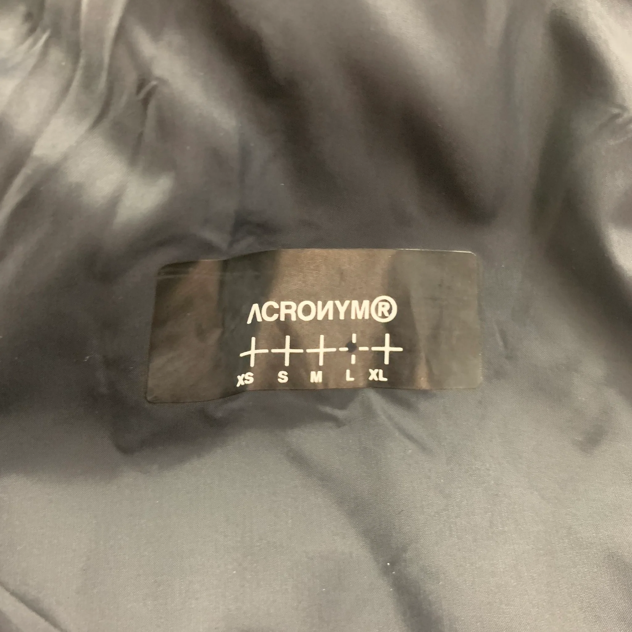ACRONYM Size L Black Polyester Snaps Jacket - Image 5