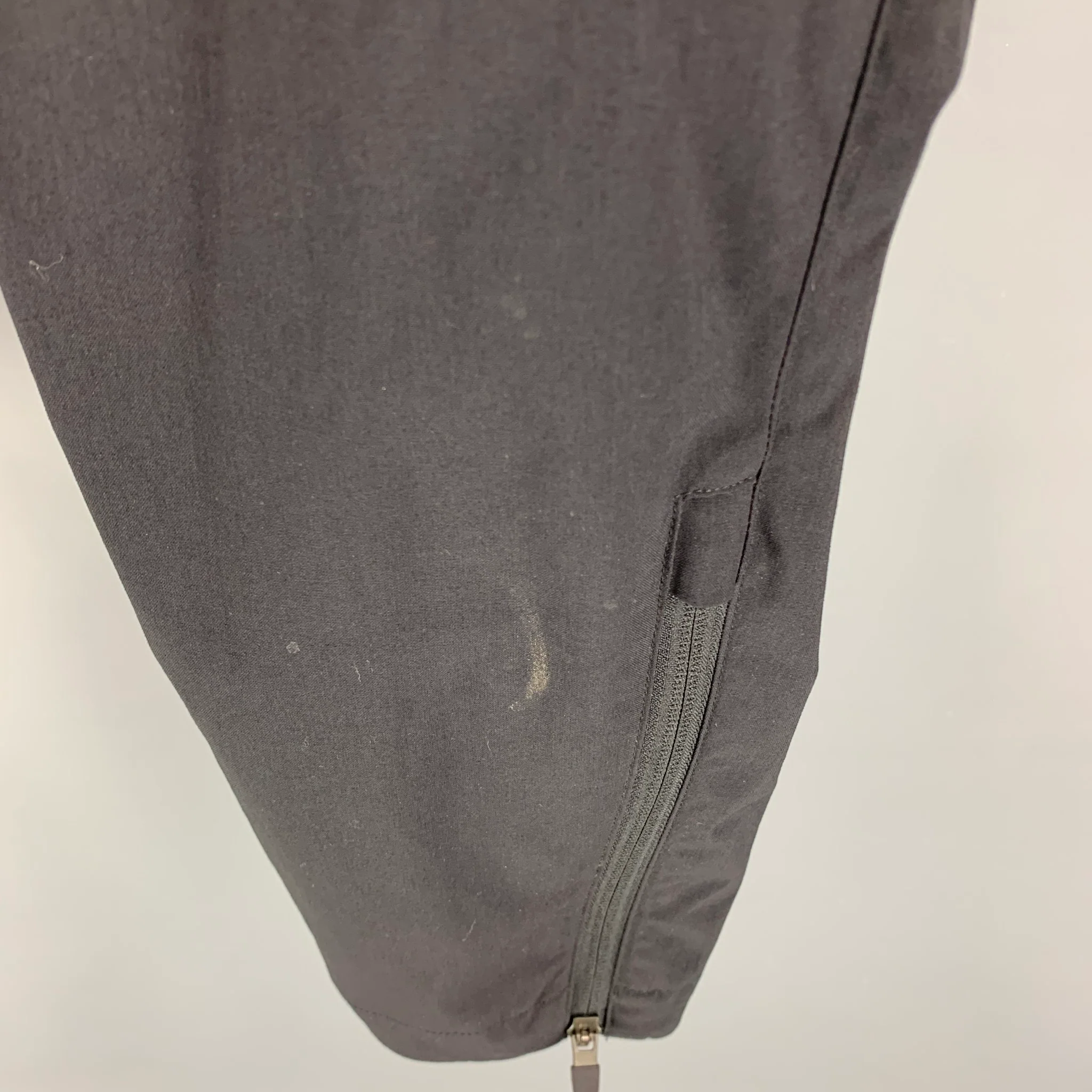 ACRONYM Size L Black Solid Polyester Elastane Zip Fly Casual Pants - Image 3