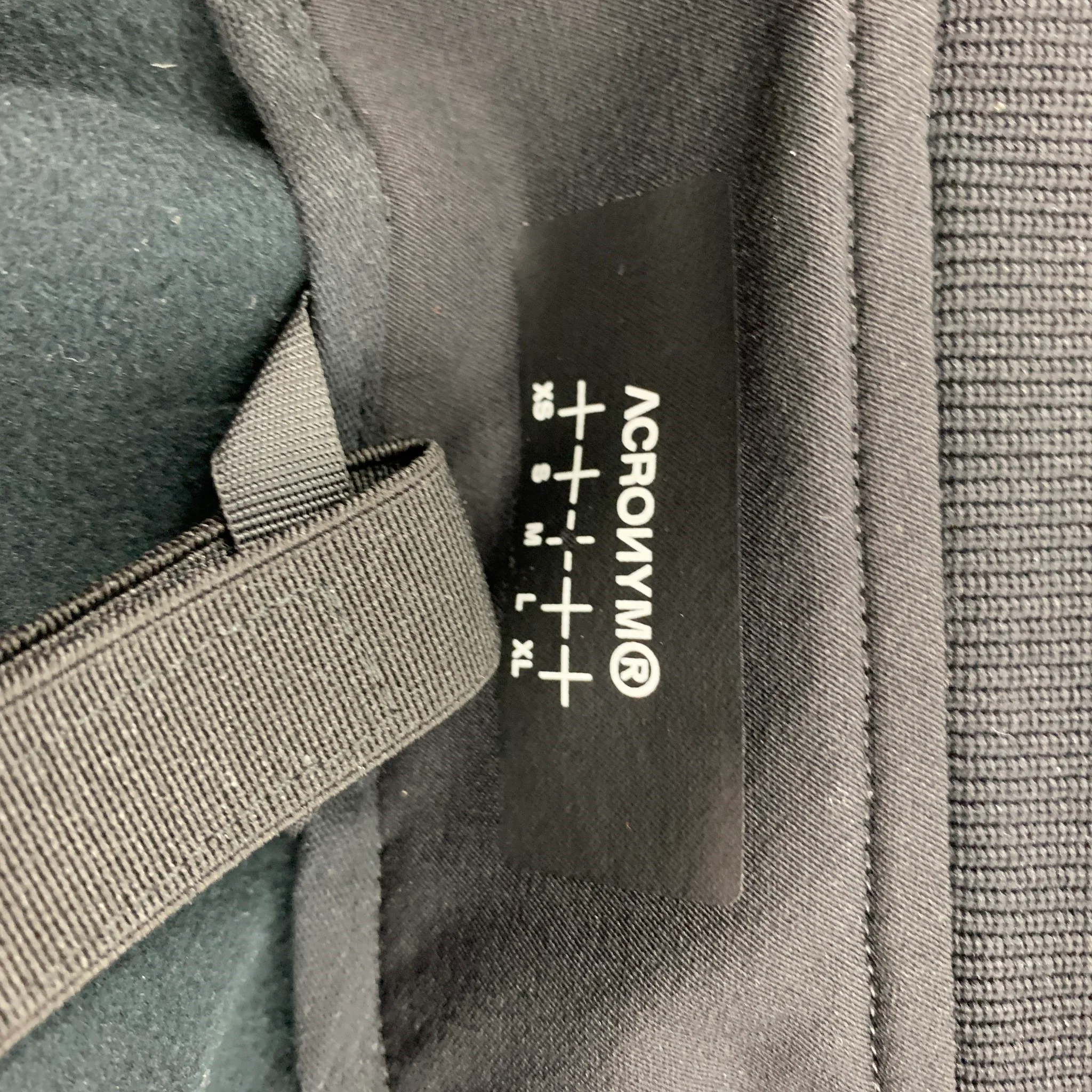 ACRONYM Size M Black Textured Polyester Zip & Snaps Jacket - Image 6
