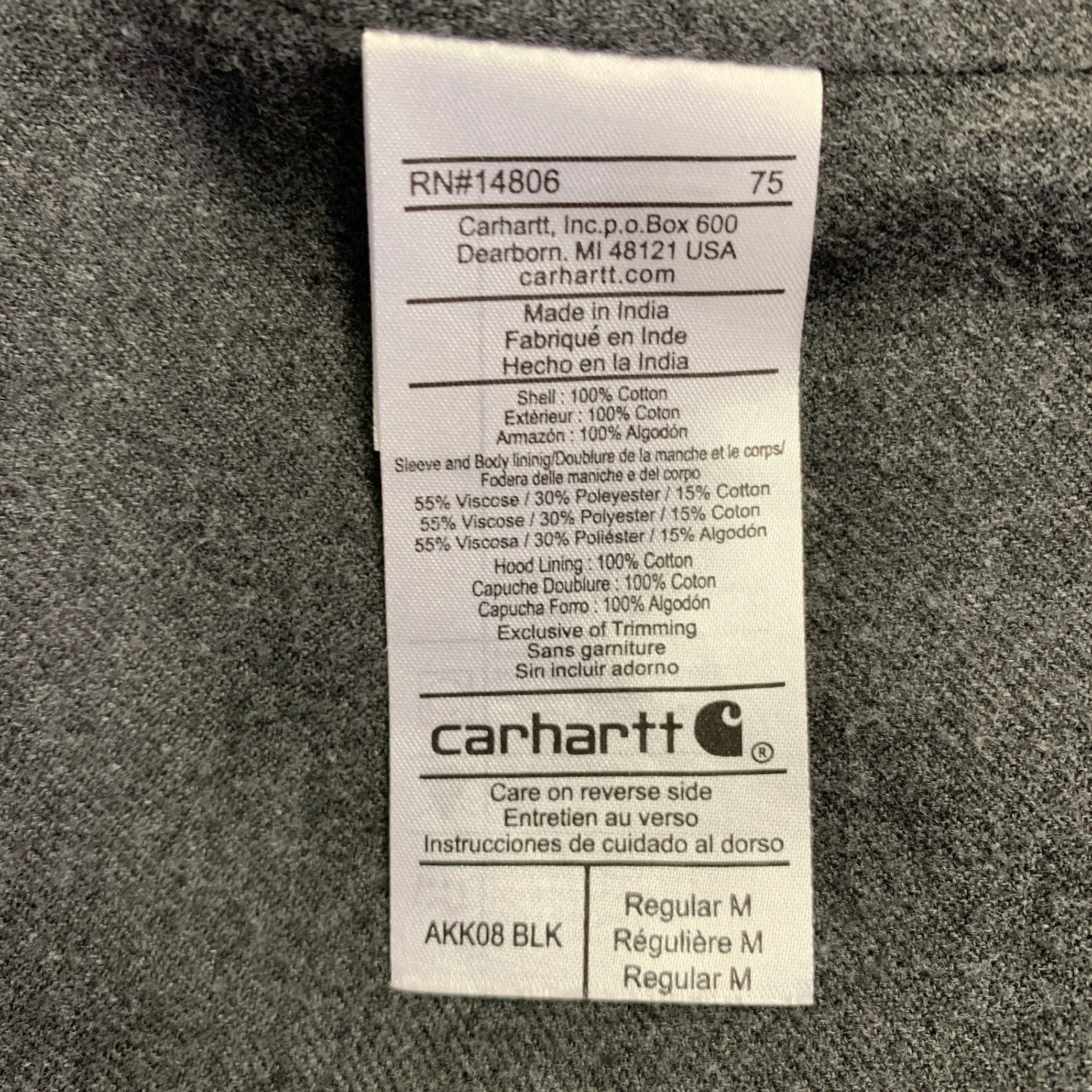 ADAM KIMMEL Size M Black Viscose Blend Hoodie Jacket - Image 6