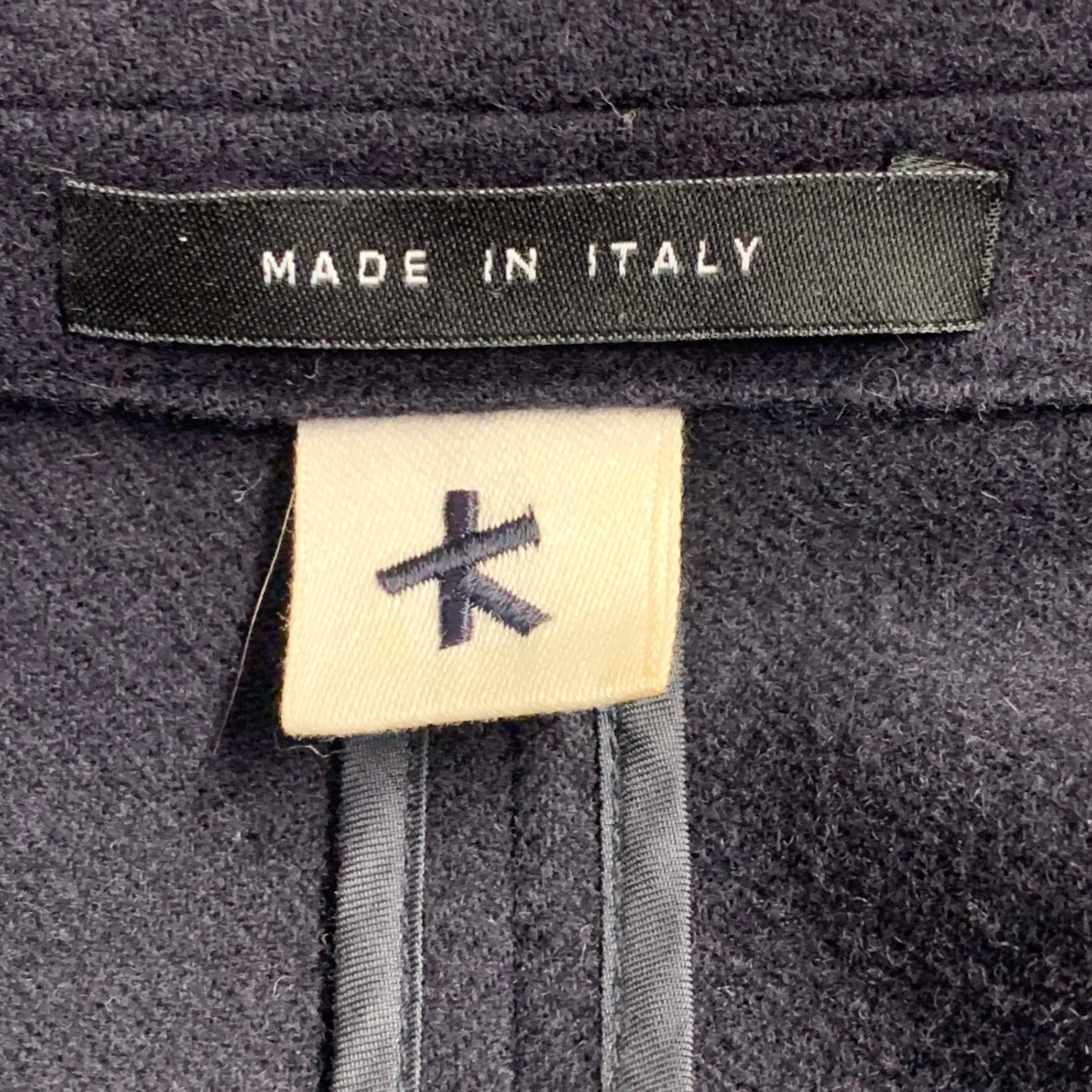 ADAM KIMMEL Size XL Navy Twill Wool Notch Lapel Suit - Image 7