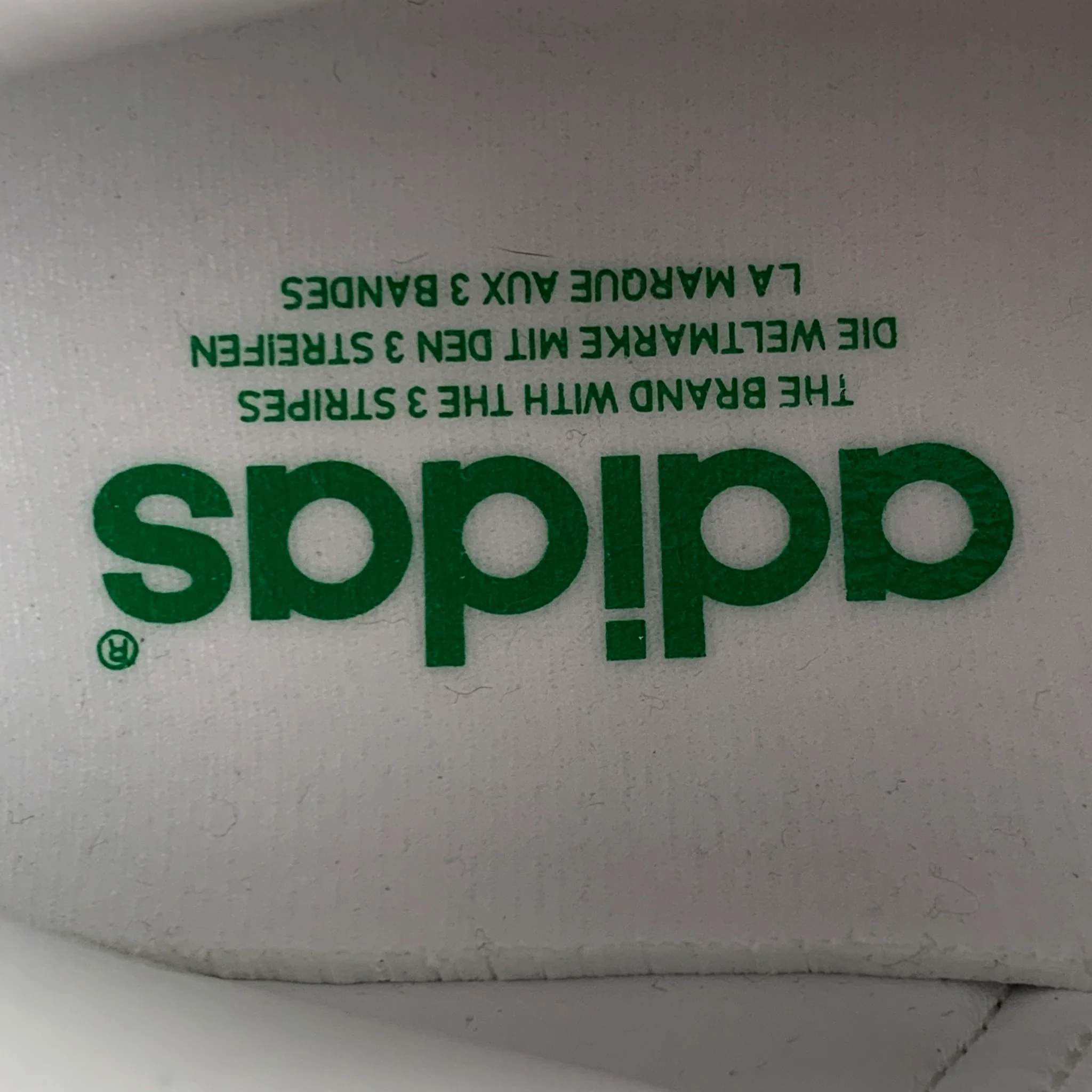 ADIDAS x STAN SMITH Size 10.5 White Leather Lace Up Sneakers - Image 7
