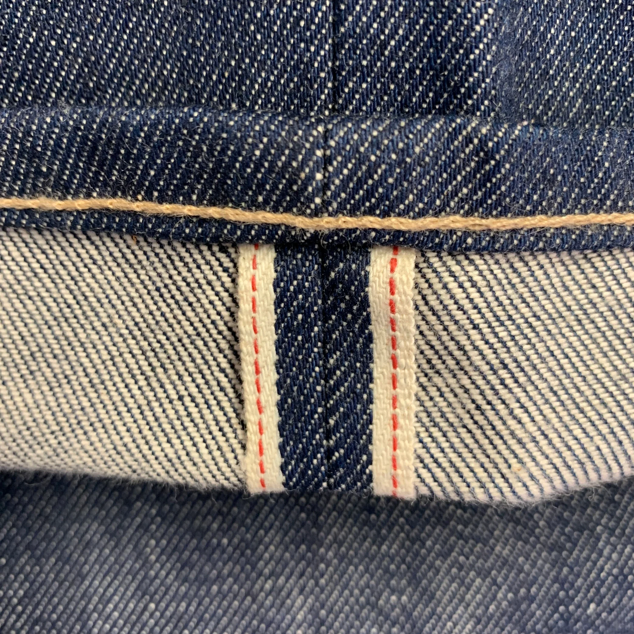 ADRIANO GOLDSCHMIED Limited Edition Size 31 Blue Indigo 13oz Cotton Selvedge Slim Jeans - Image 5