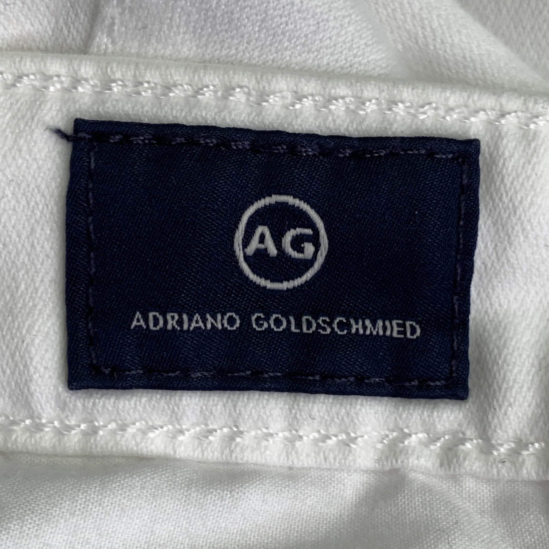 ADRIANO GOLDSCHMIED Size 32 Caden White Cotton Blend Jeans - Image 6