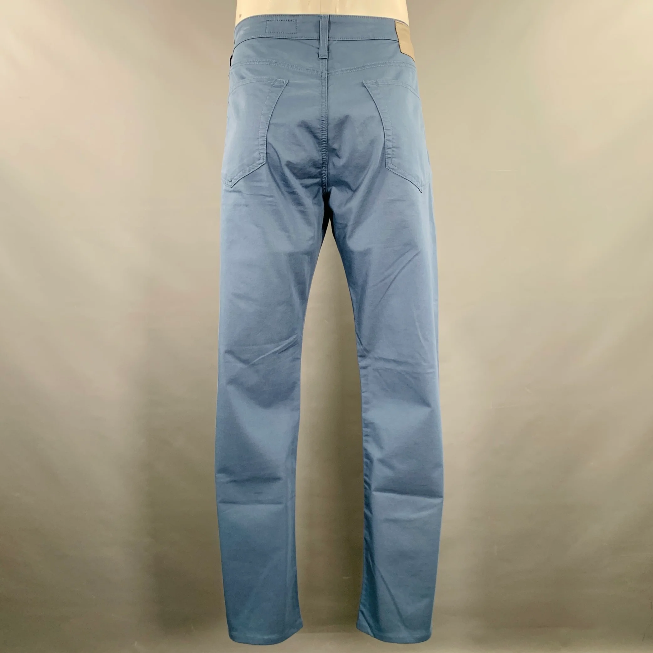 ADRIANO GOLDSCHMIED Size 36 Everett Blue Cotton Blend Jean Cut Casual Pants - Image 2