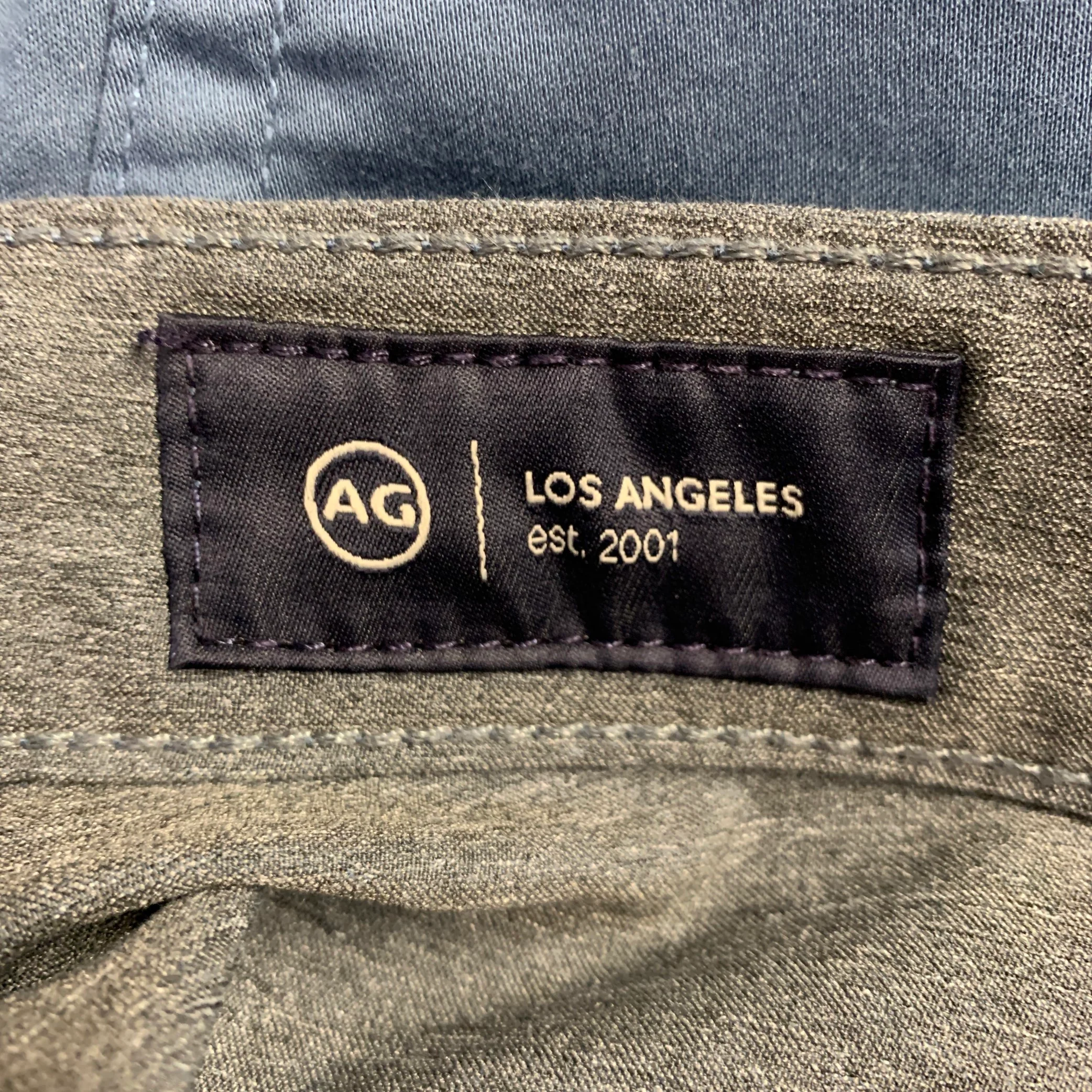 ADRIANO GOLDSCHMIED Size 36 Everett Blue Cotton Blend Jean Cut Casual Pants - Image 4