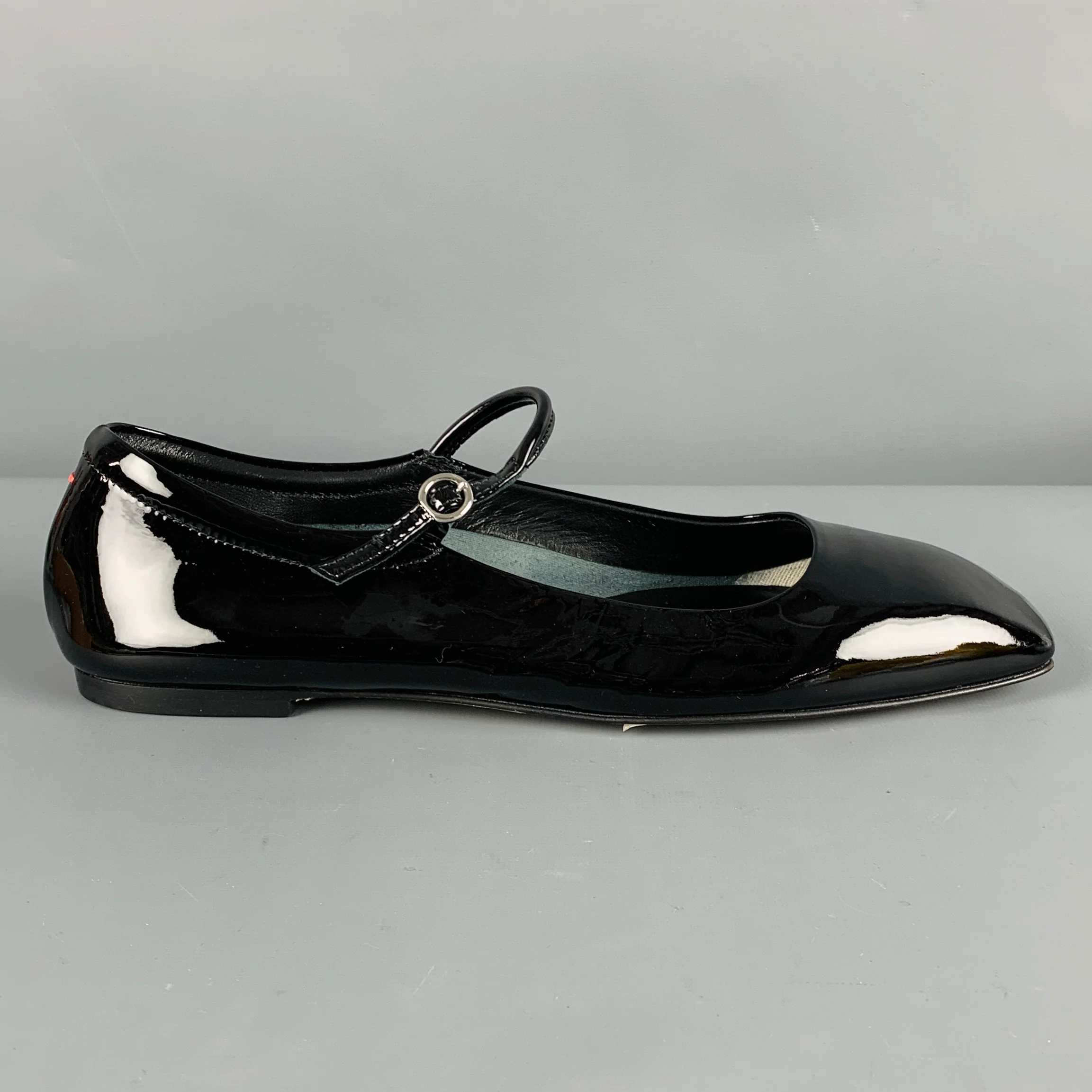 AEYDE Size 10 Black Patent Leather Mary Jane Flats - Image 2