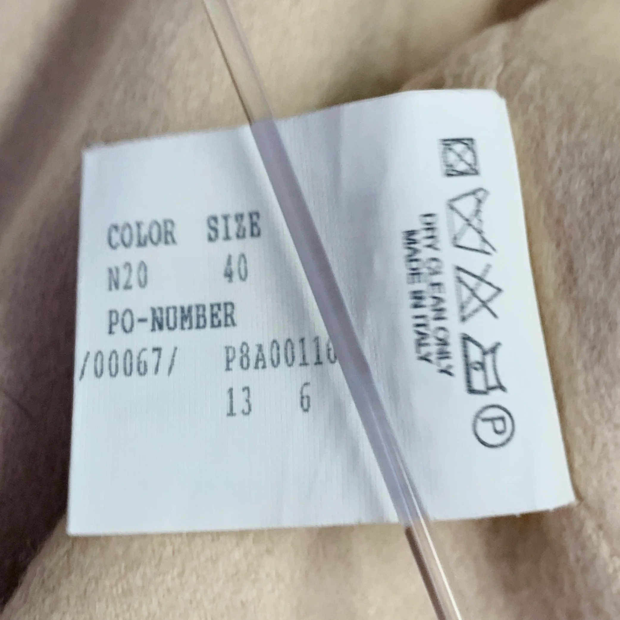 AGNONA Size 4 Beige Cashmere Two Pockets Hook Eye Cardigan - Image 6