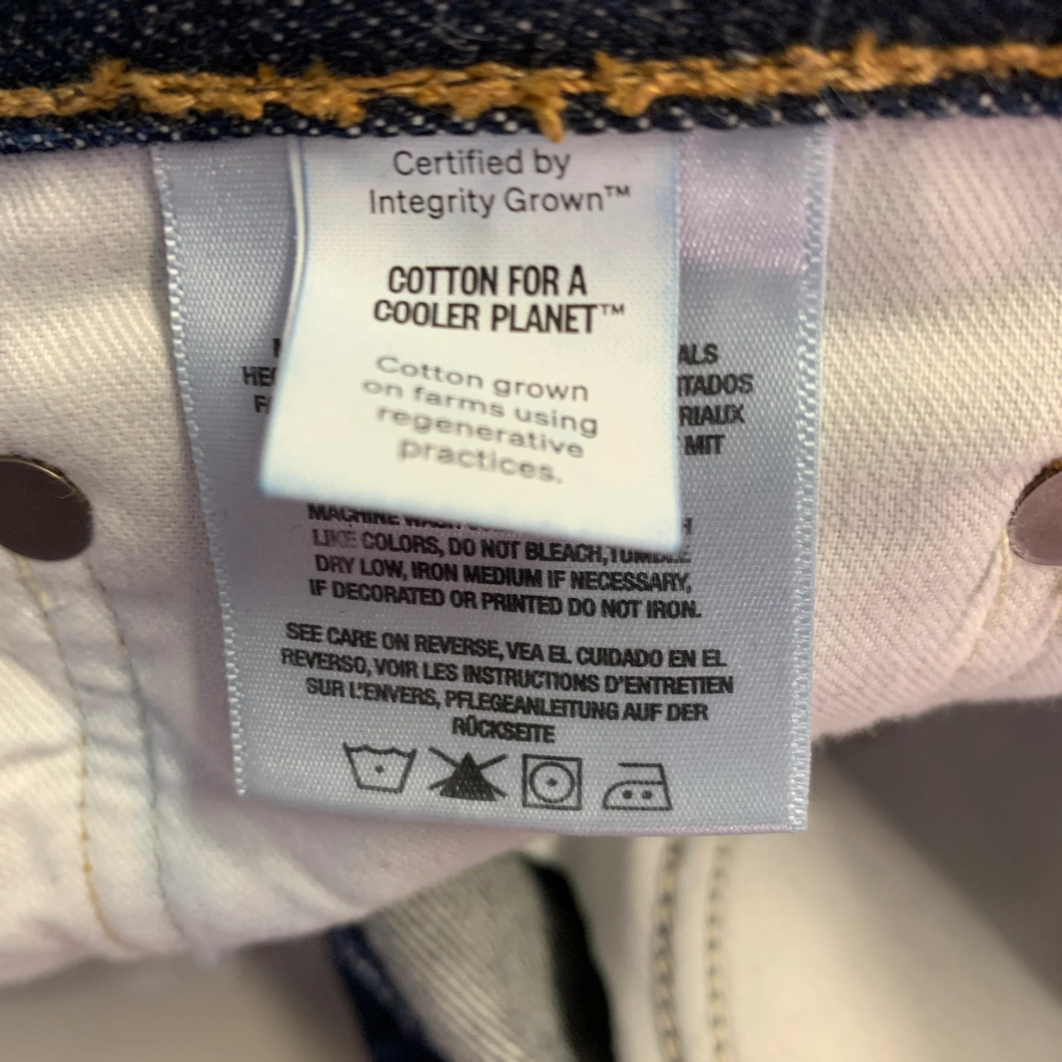 AGOLDE Size 25 90s Pinch Blue Indigo Cotton Straight Button Fly Jeans - Image 5
