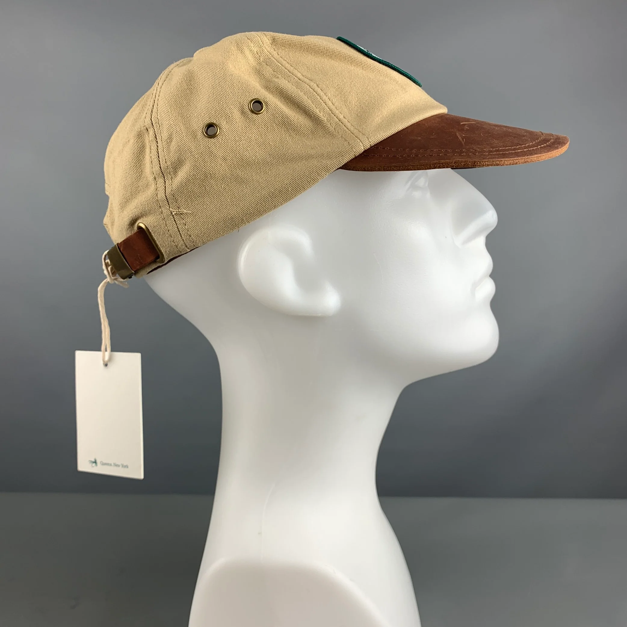 AIME LEON DORE One Size Beige Brown Patch Twill Hats - Image 4