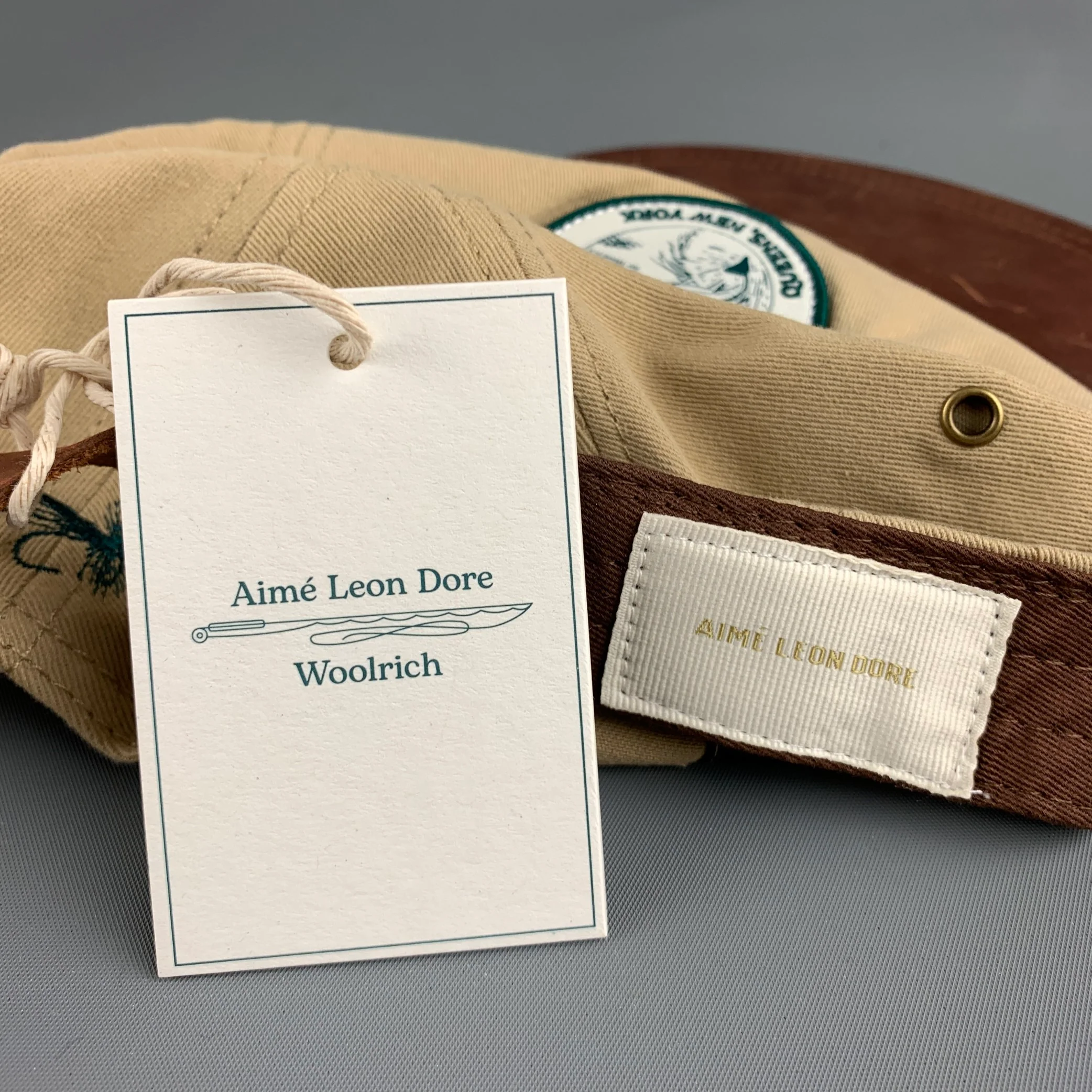 AIME LEON DORE One Size Beige Brown Patch Twill Hats - Image 8