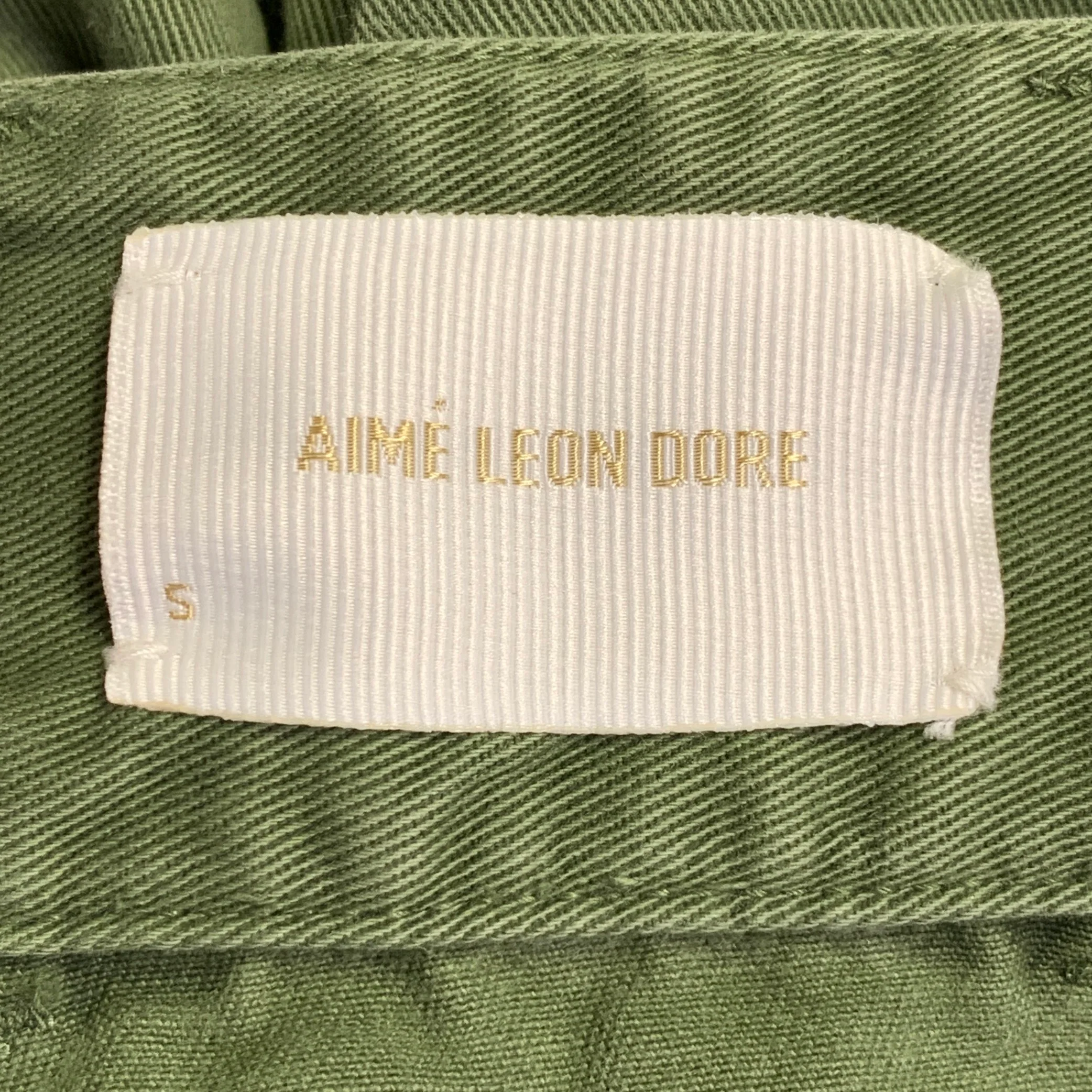 AIME LEON DORE Size S Green Cotton Cargo Tapered Casual Pants - Image 5