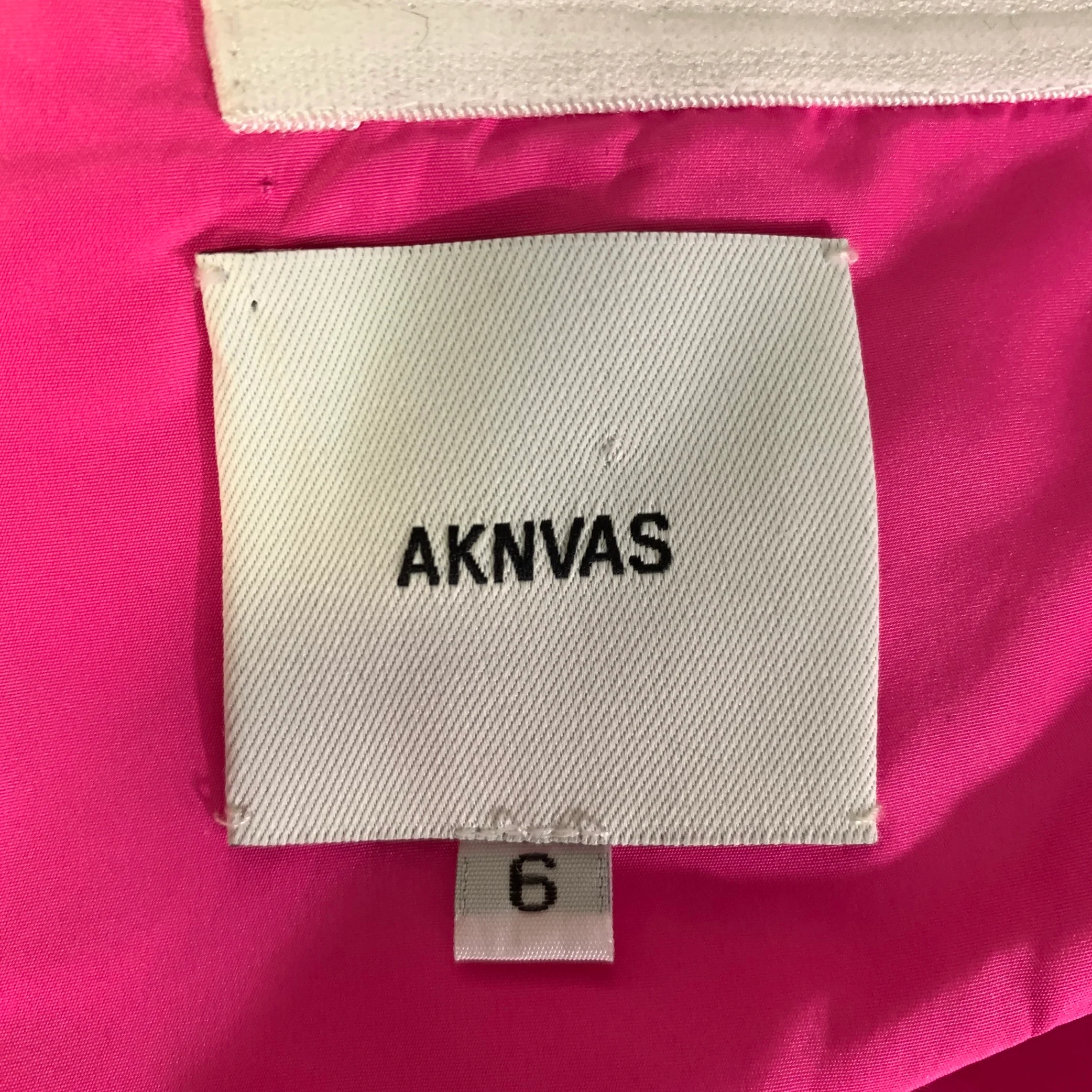 AKNVAS Size 6 Pink Polyester Ruffled Mini Dress - Image 4