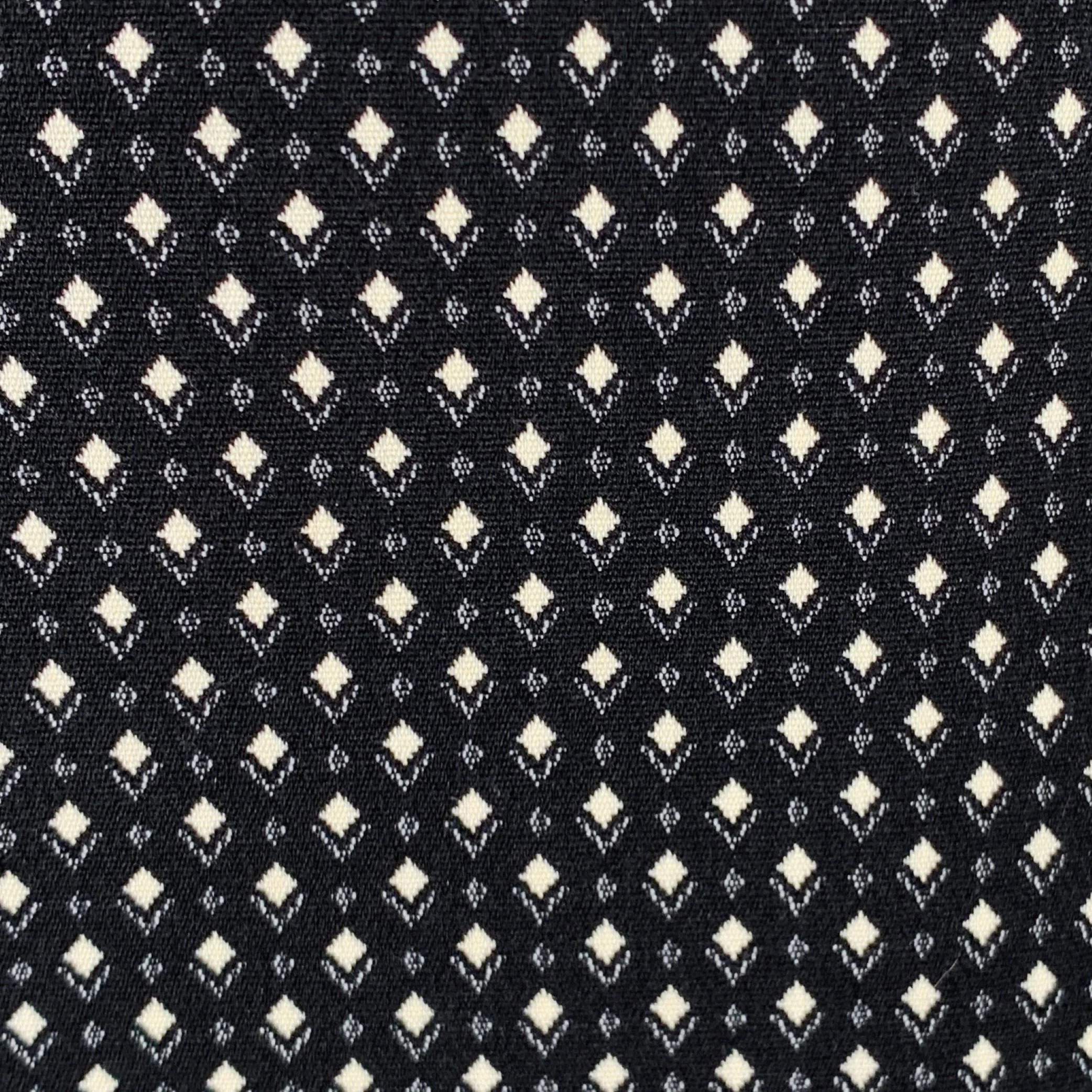 AKRIS Size 12 Black White Cotton Blend Geometric Dress Pants - Image 2