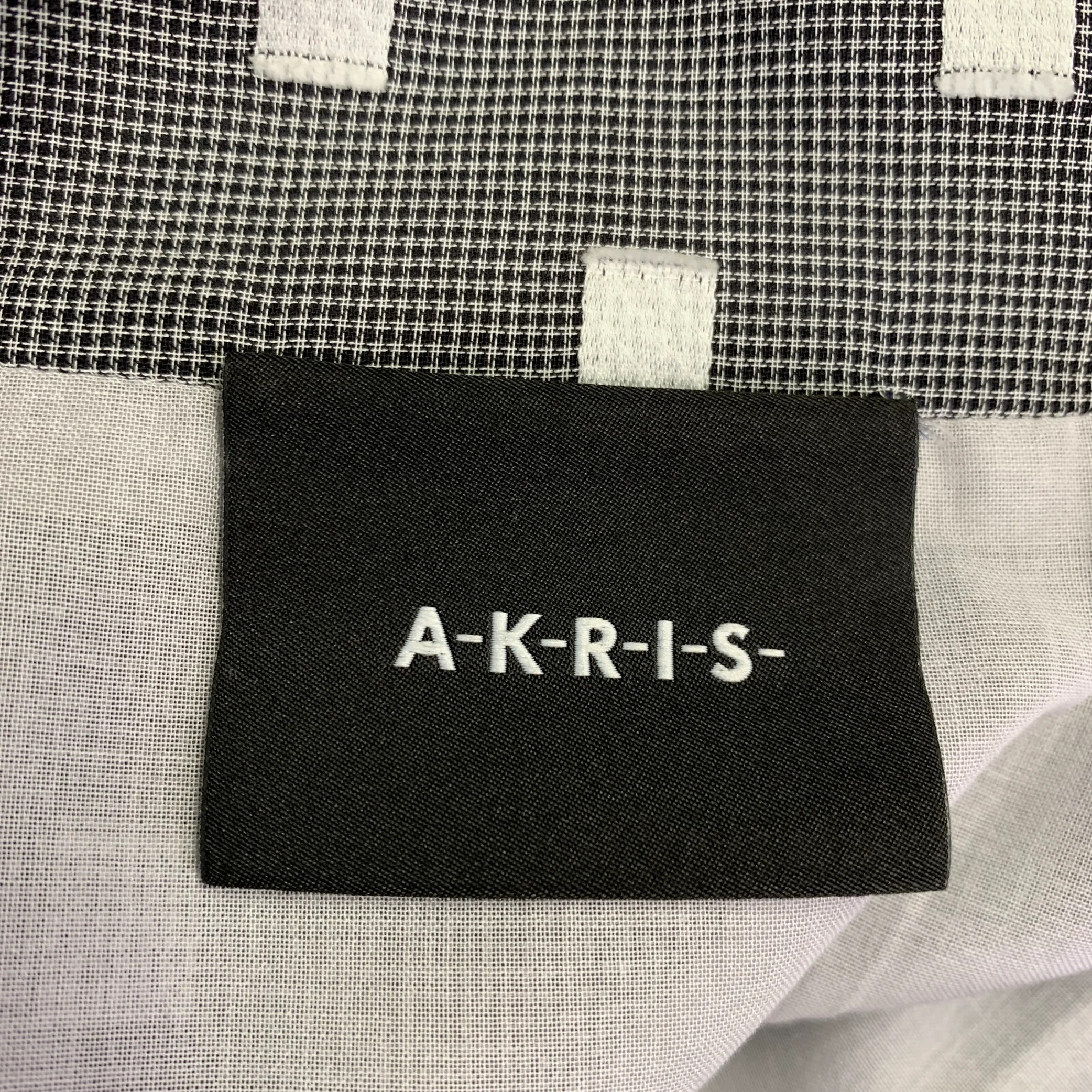 AKRIS Size 12 Black White Cotton Squares Sleeveless Dress - Image 5