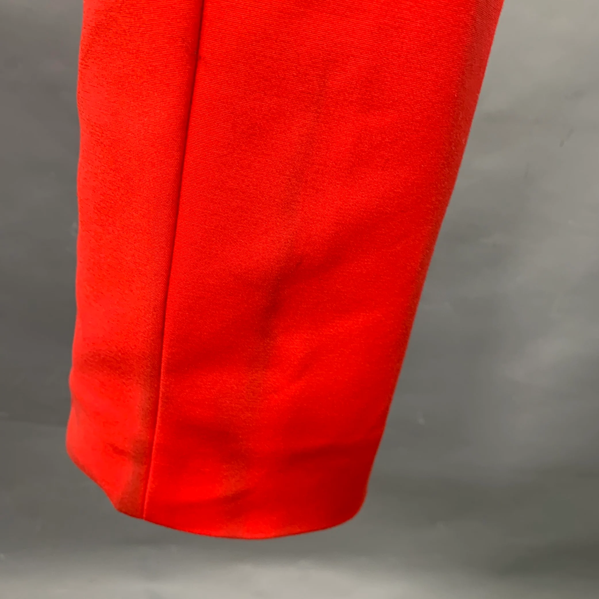 AKRIS Size 4 Red Cotton Blend Side Zipper Casual Pants - Image 4