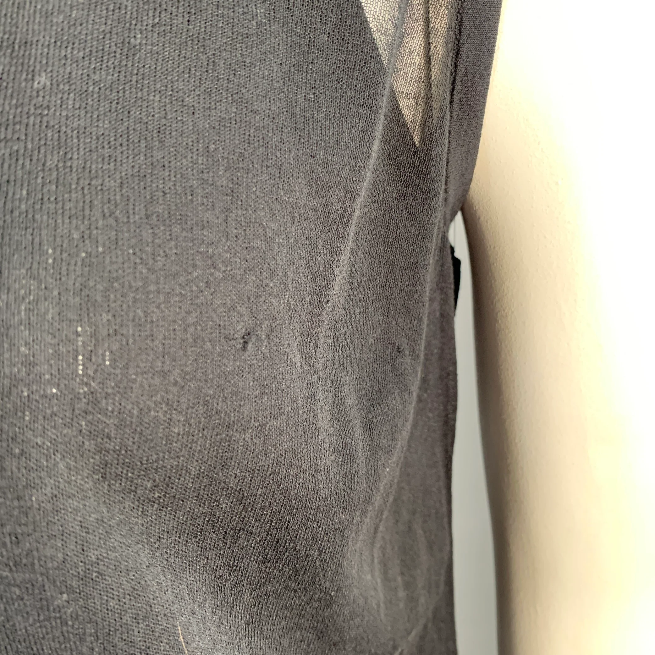 AKRIS Size L Black Silk Cotton Layered Tank Casual Top - Image 4