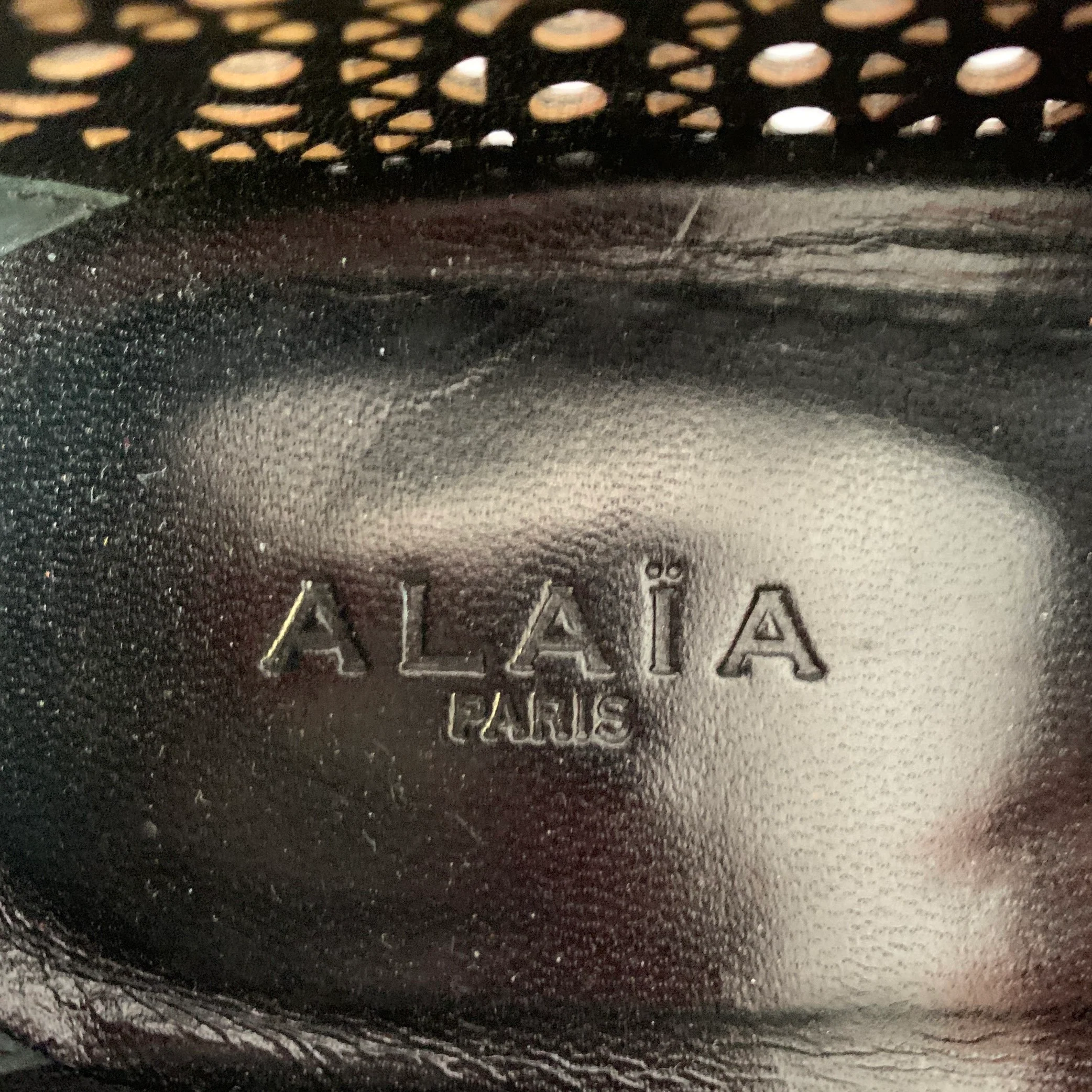 ALAIA Size 10 Navy Perforated Leather Derby Lace-Up Shoes - Image 7