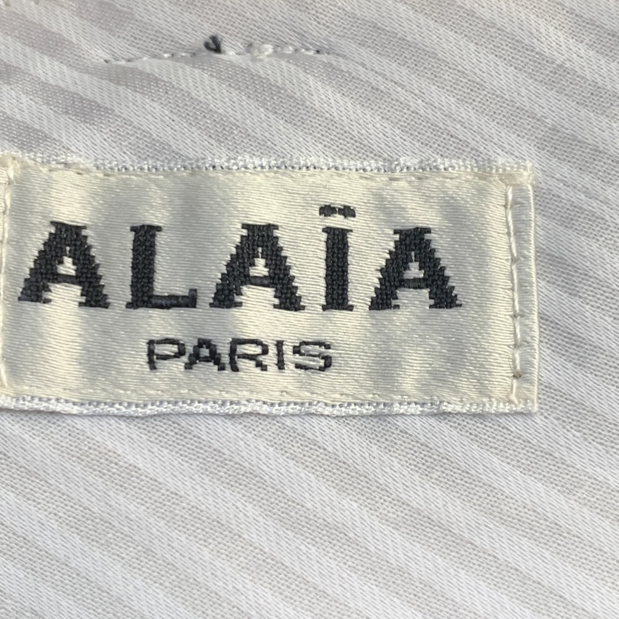 ALAIA Size 12 Black Cupro Wool Blend Pleated Tapered Button Fly Dress Pants - Image 4