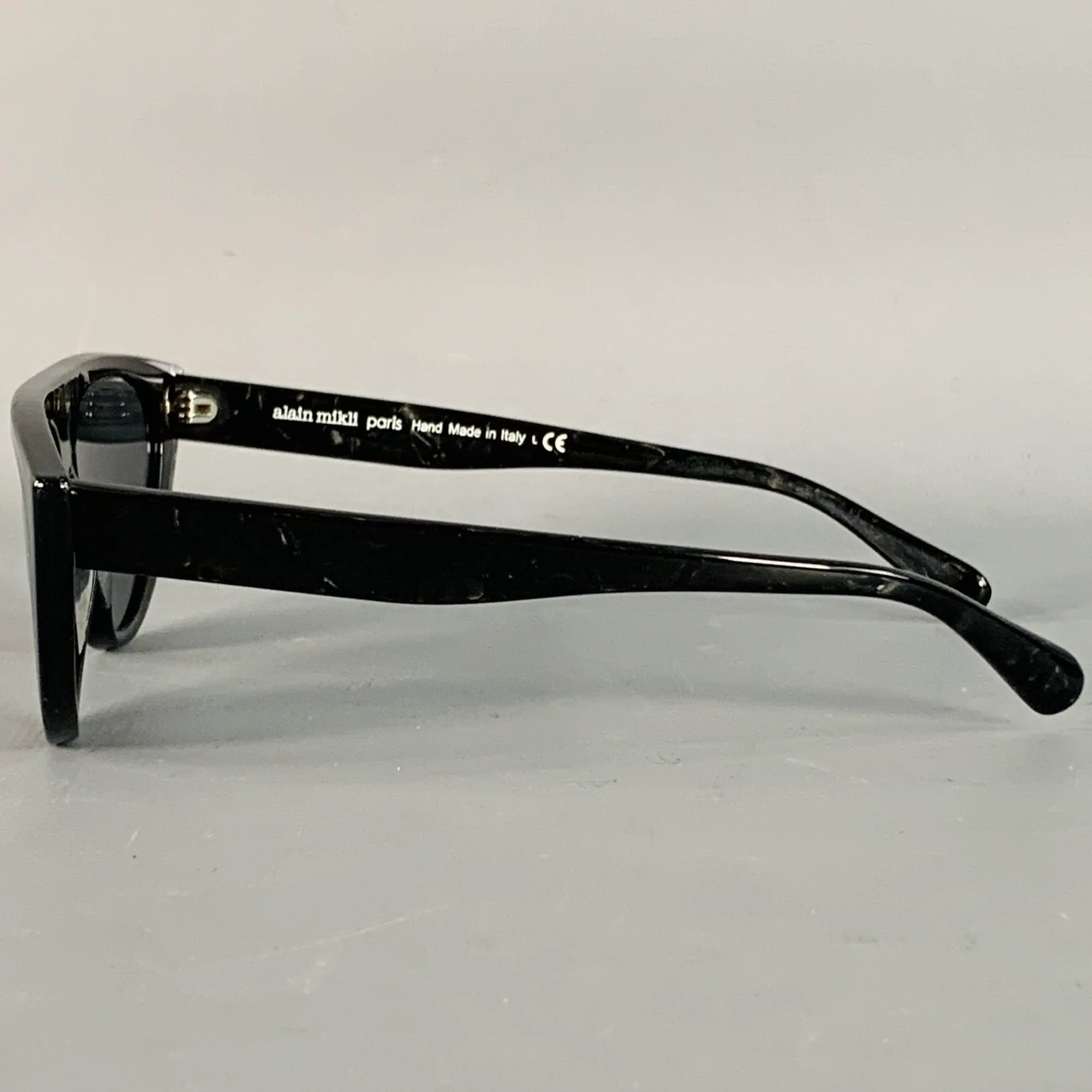 ALAIN MIKLI Miss J Black Acetate Cat Eye Sunglasses - Image 4