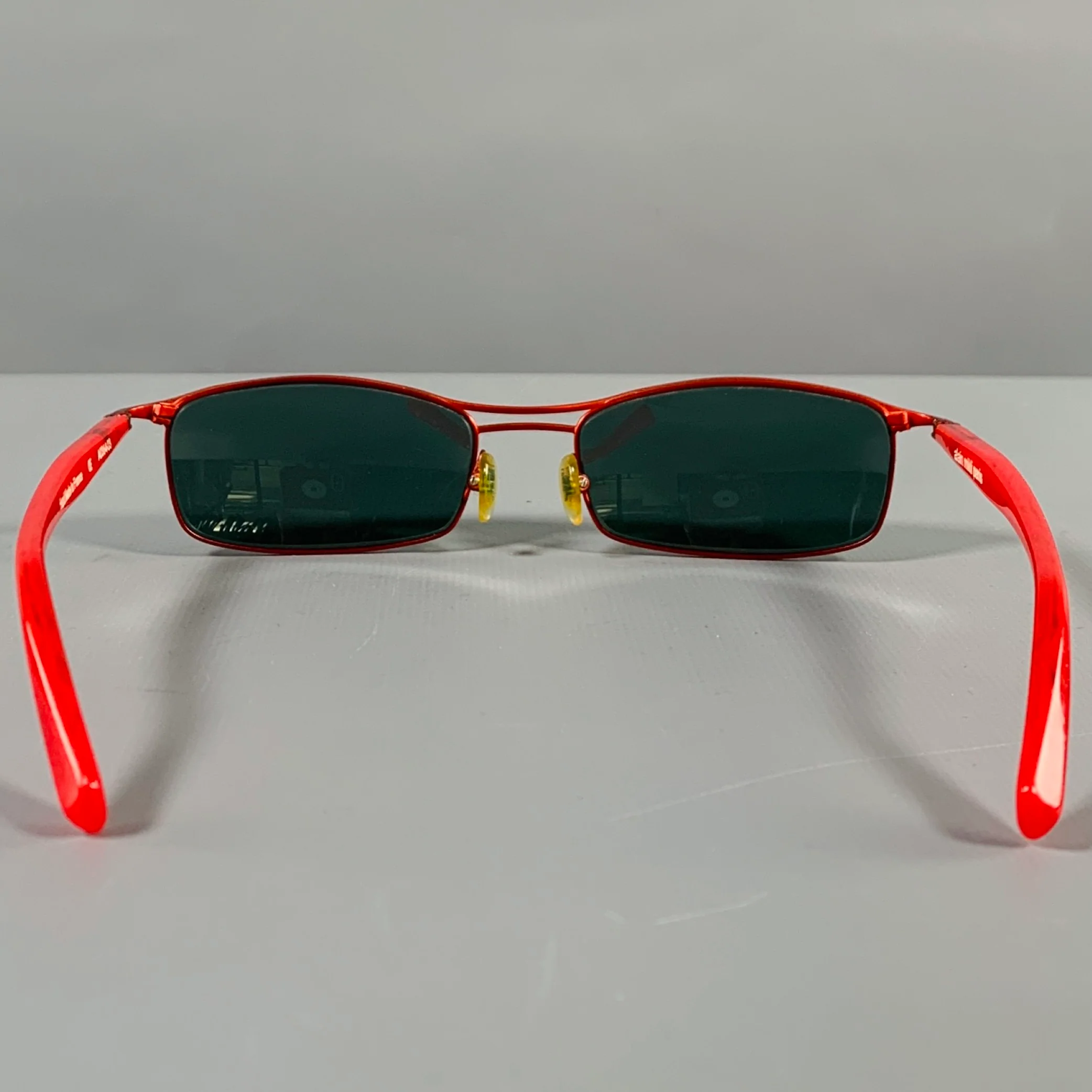 ALAIN MIKLI Red Metal Sunglasses - Image 3