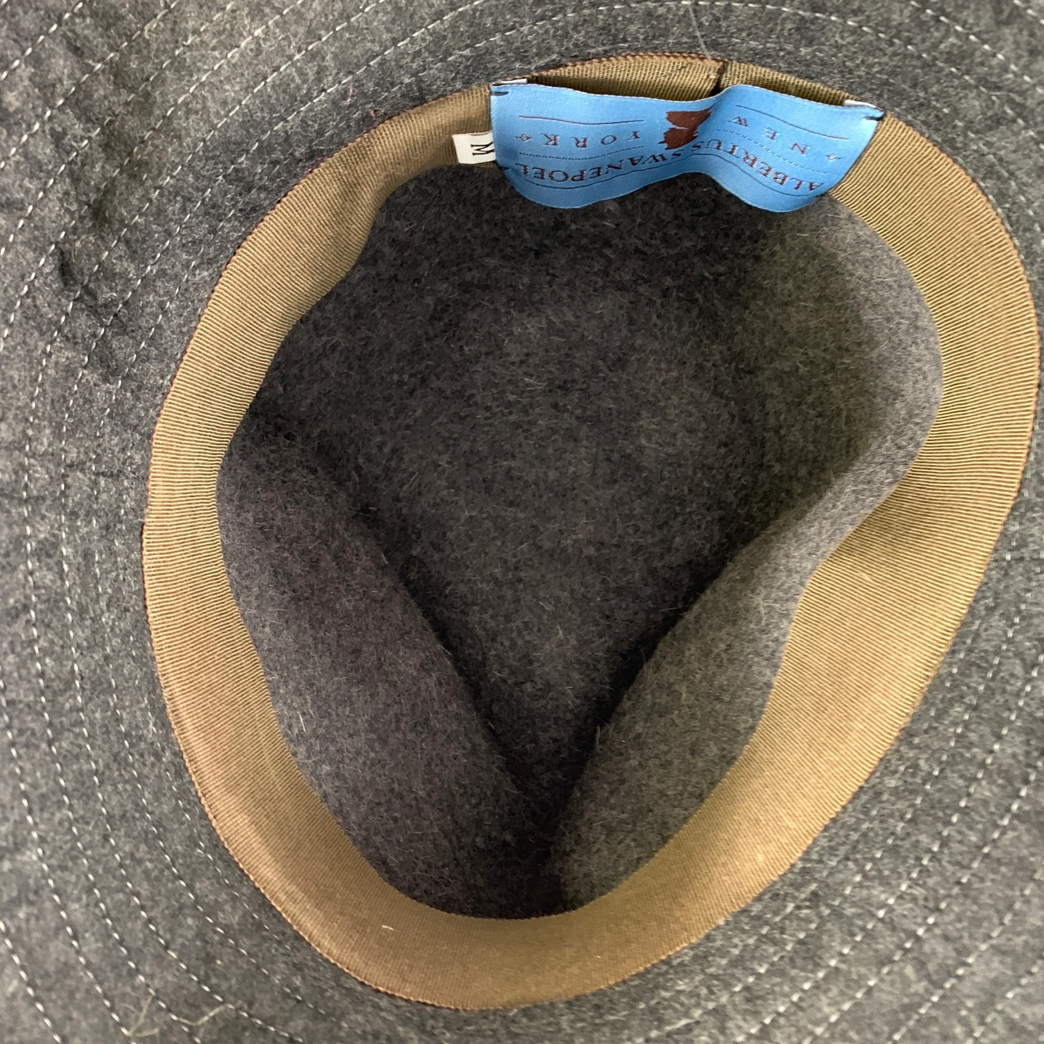 ALBERTUS SWANEPOEL Grey Navy Felt Hats - Image 4