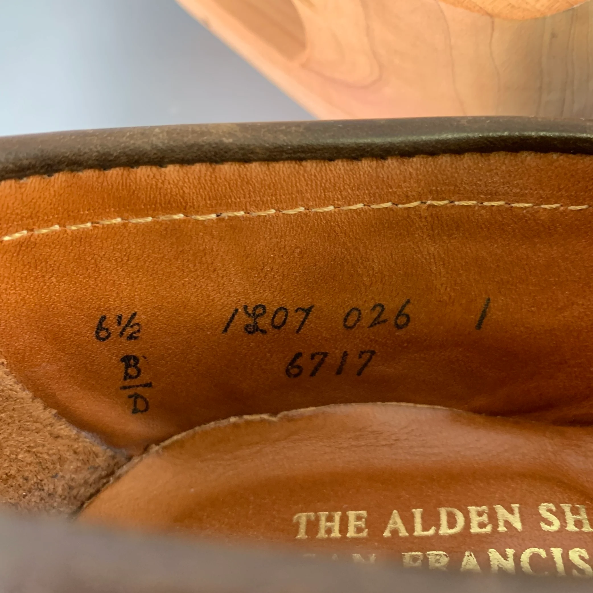 ALDEN Size 6.5 6717 Brown Cordovan Leather Penny Loafers - Image 9