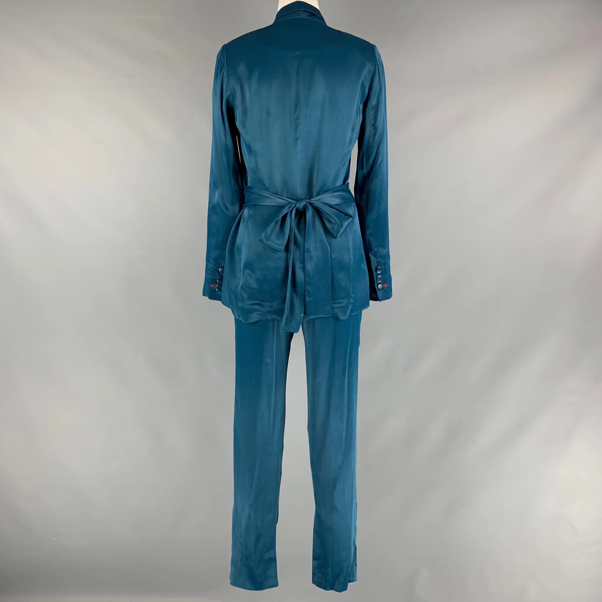 ALEJANDRA ALONSO ROJAS Size 2 Blue Viscose Jacket (Indoor) / Blazer - Image 5