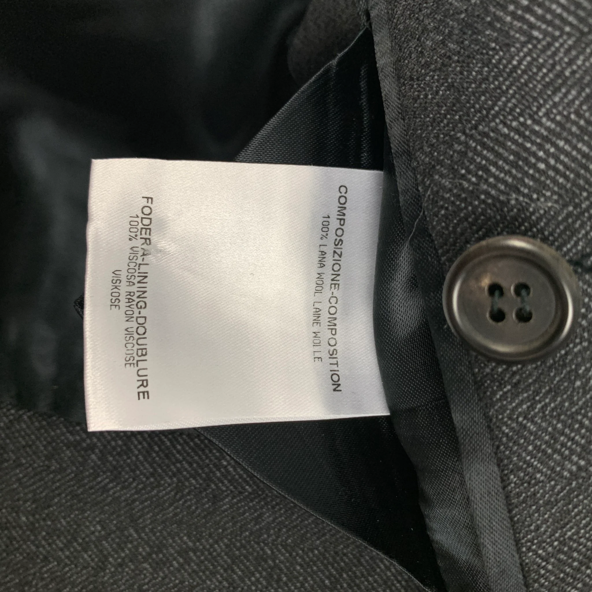ALEXANDER MCQUEEN FW 09 Size 40 Charcoal Quilted Wool Notch Lapel Sport Coat - Image 6