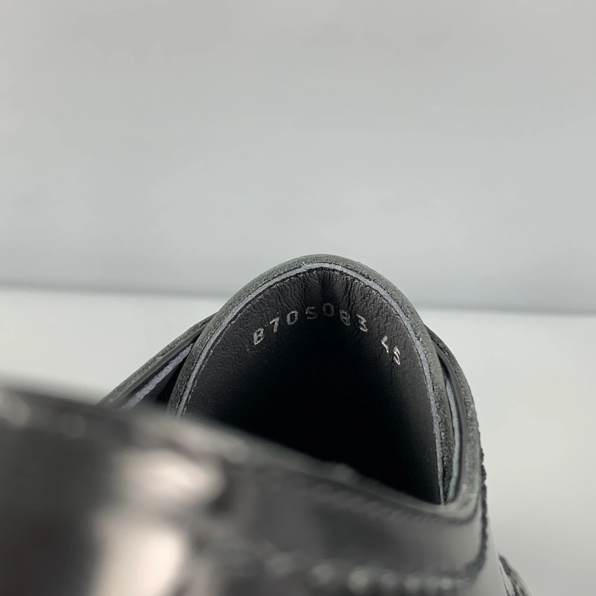 ALEXANDER MCQUEEN Size 12 Black Silver Spikes Leather Lace Up Shoes - Image 6