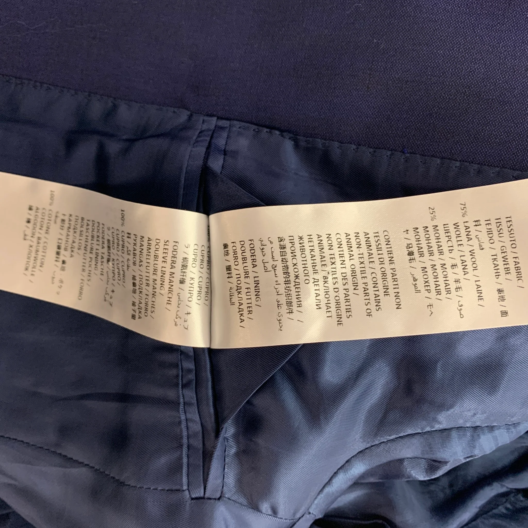 ALEXANDER MCQUEEN Size 34 Purple Black Wool Mohair Sport Coat - Image 7
