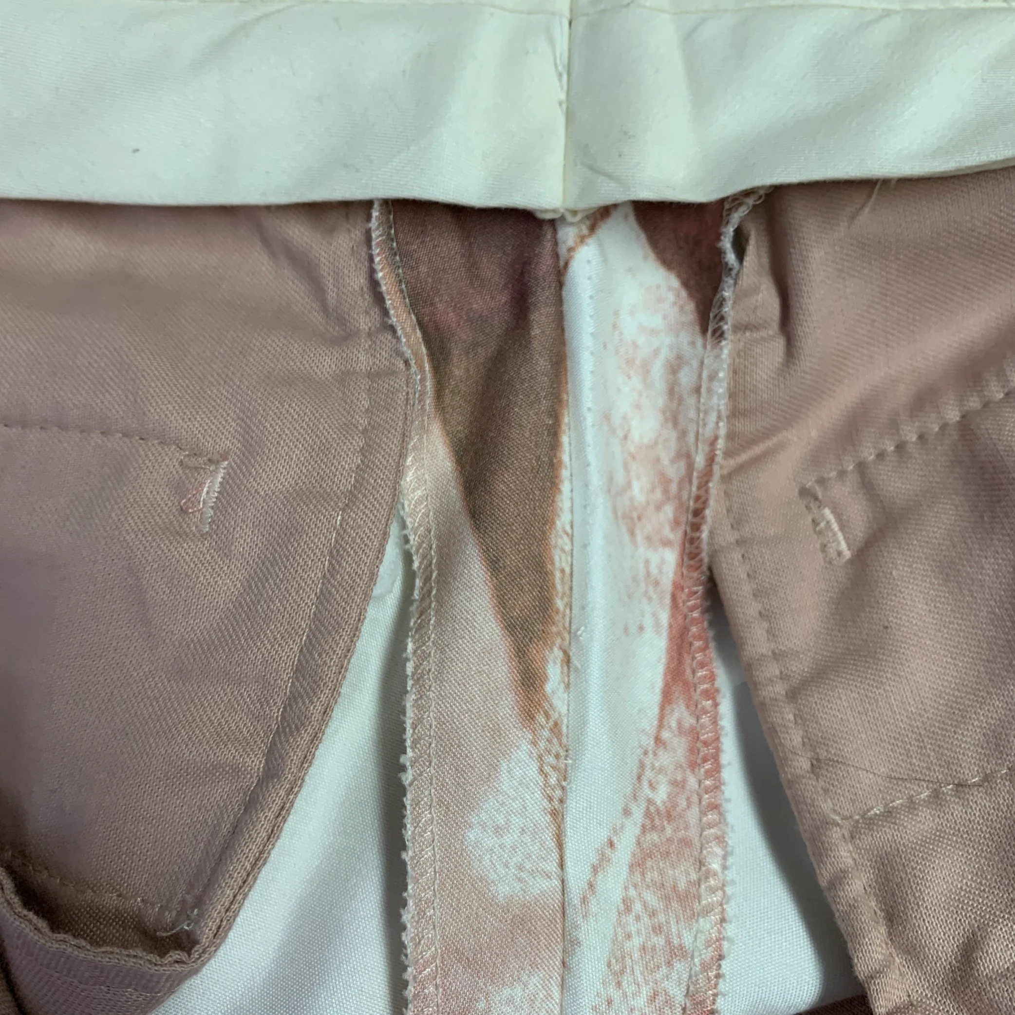 ALEXANDER MCQUEEN SS21 Size 38 Pink White Print Viscose Double Breasted Suit - Image 20
